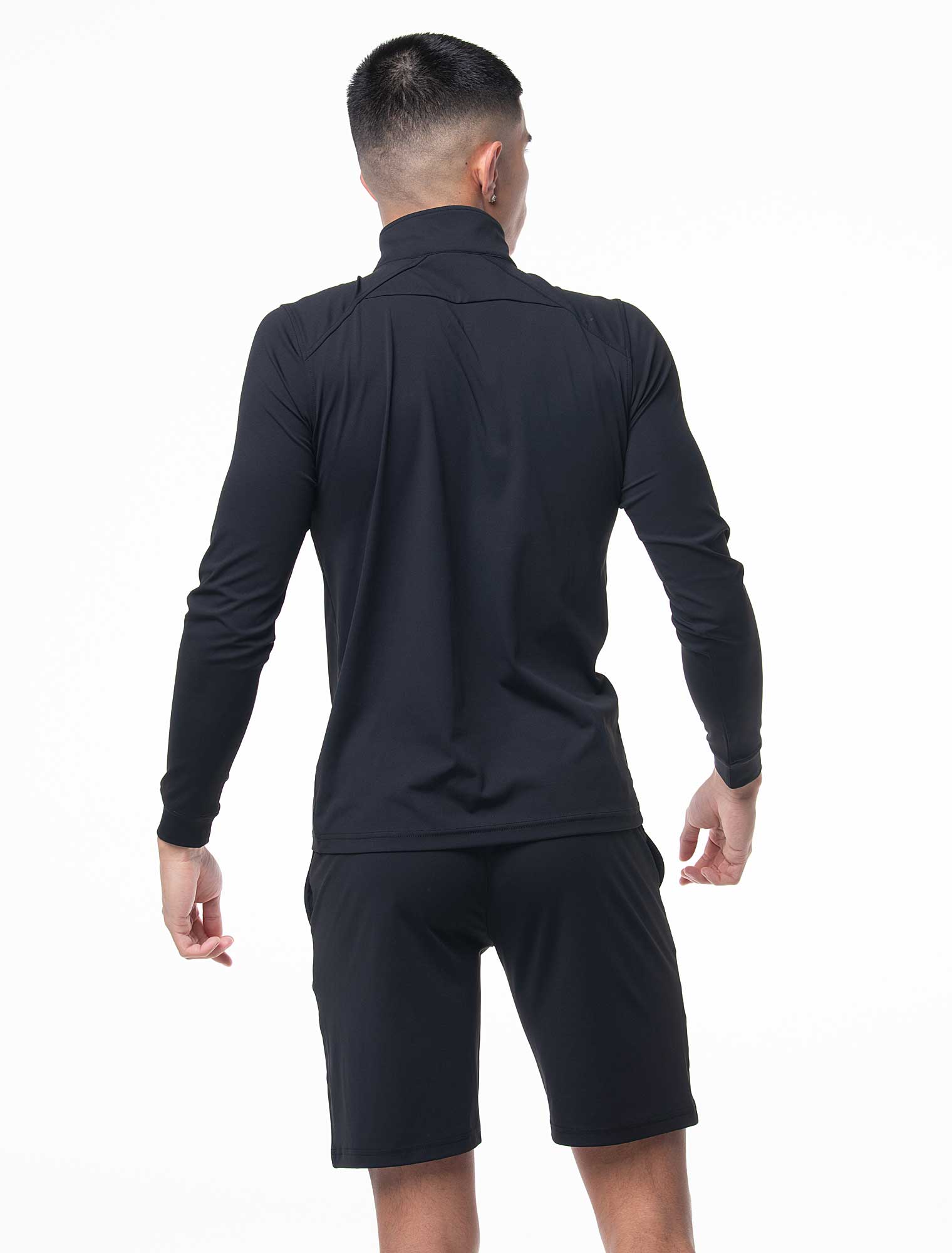 Active Panelled 1/4 Zip Jacket - Black - Image 4