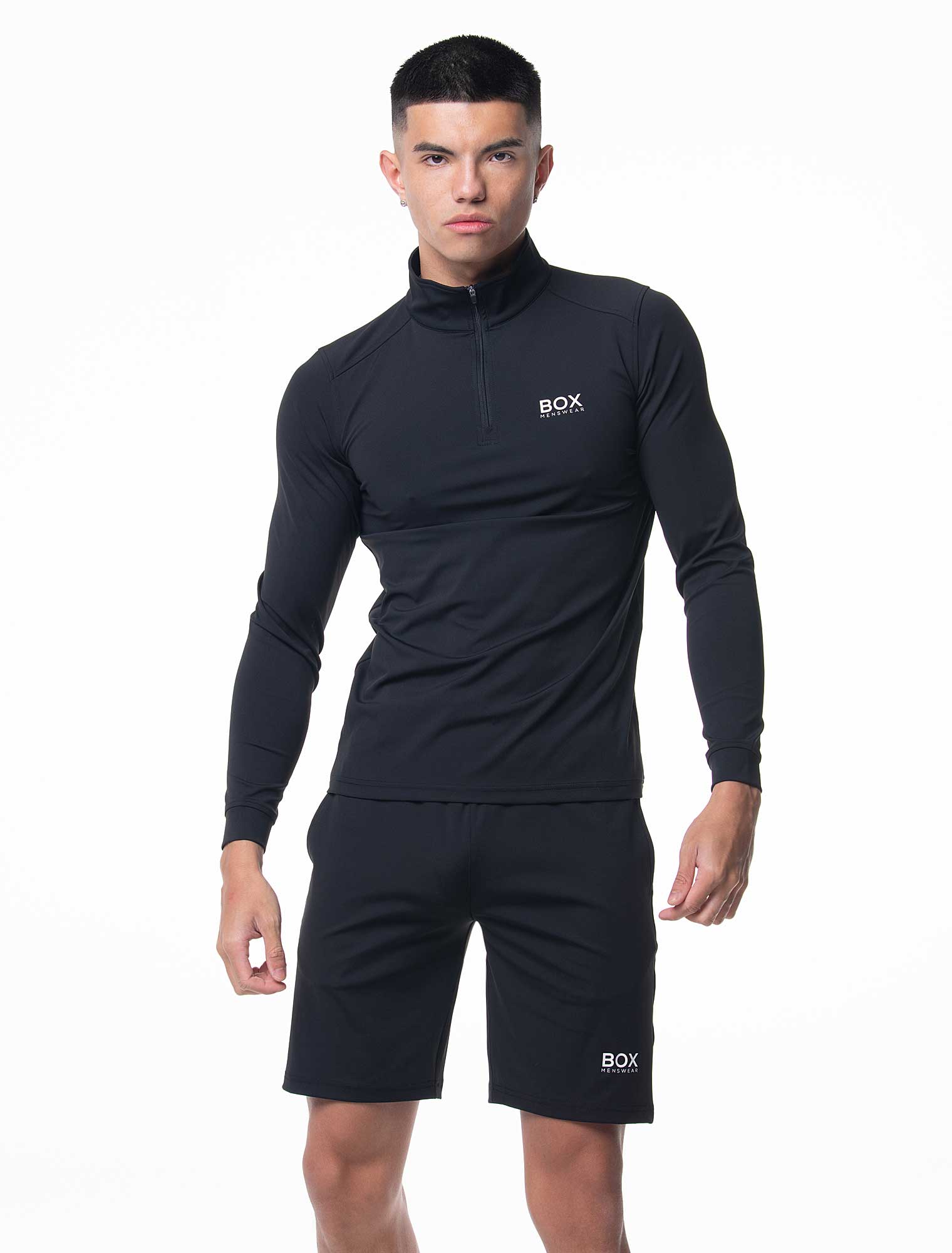 Active Panelled 1/4 Zip Jacket - Black - Image 9