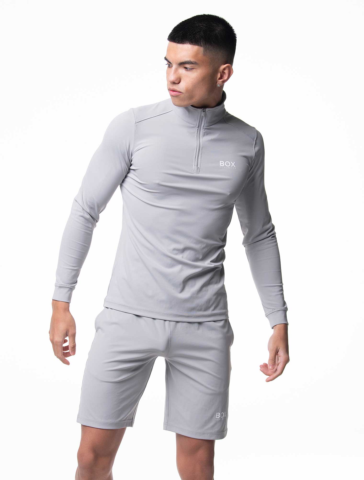 Active Panelled 1/4 Zip Jacket - Grey - Image 10