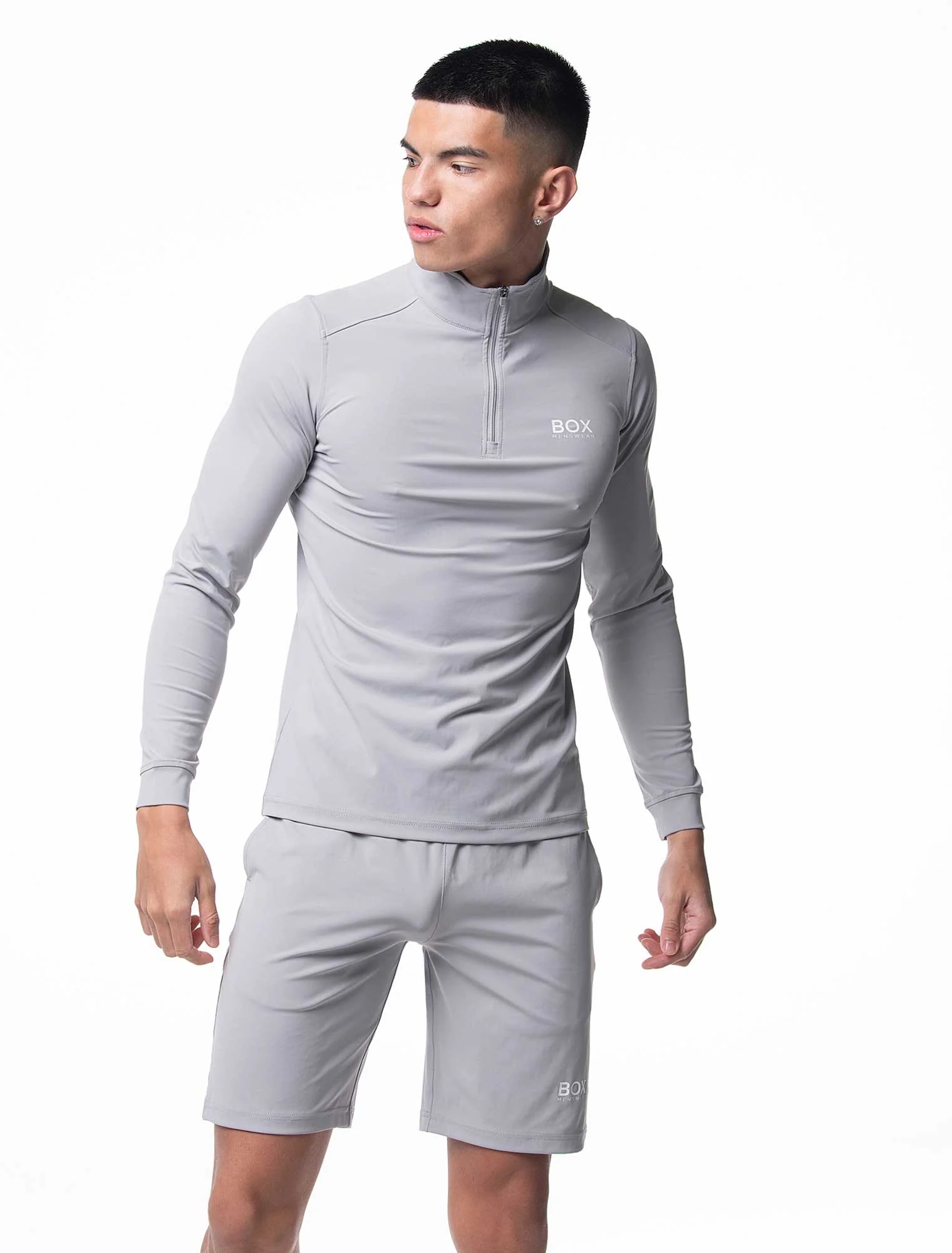 Active Panelled 1/4 Zip Jacket - Grey - Image 6