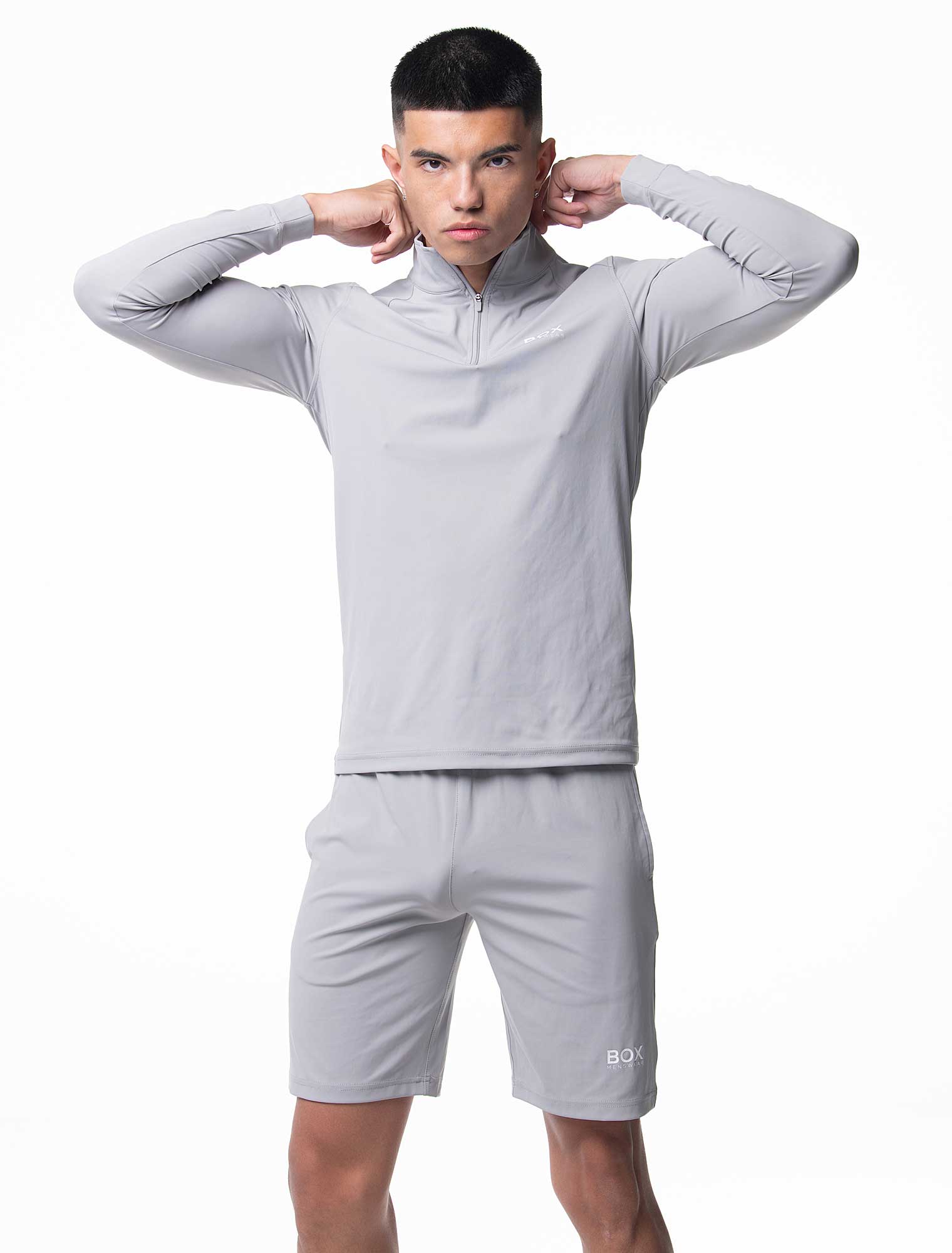 Active Panelled 1/4 Zip Jacket - Grey - Image 7