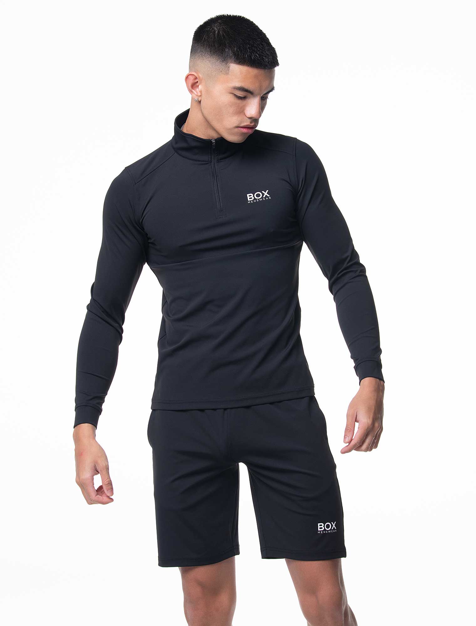 Active Panelled Sports Shorts - Black - Image 5