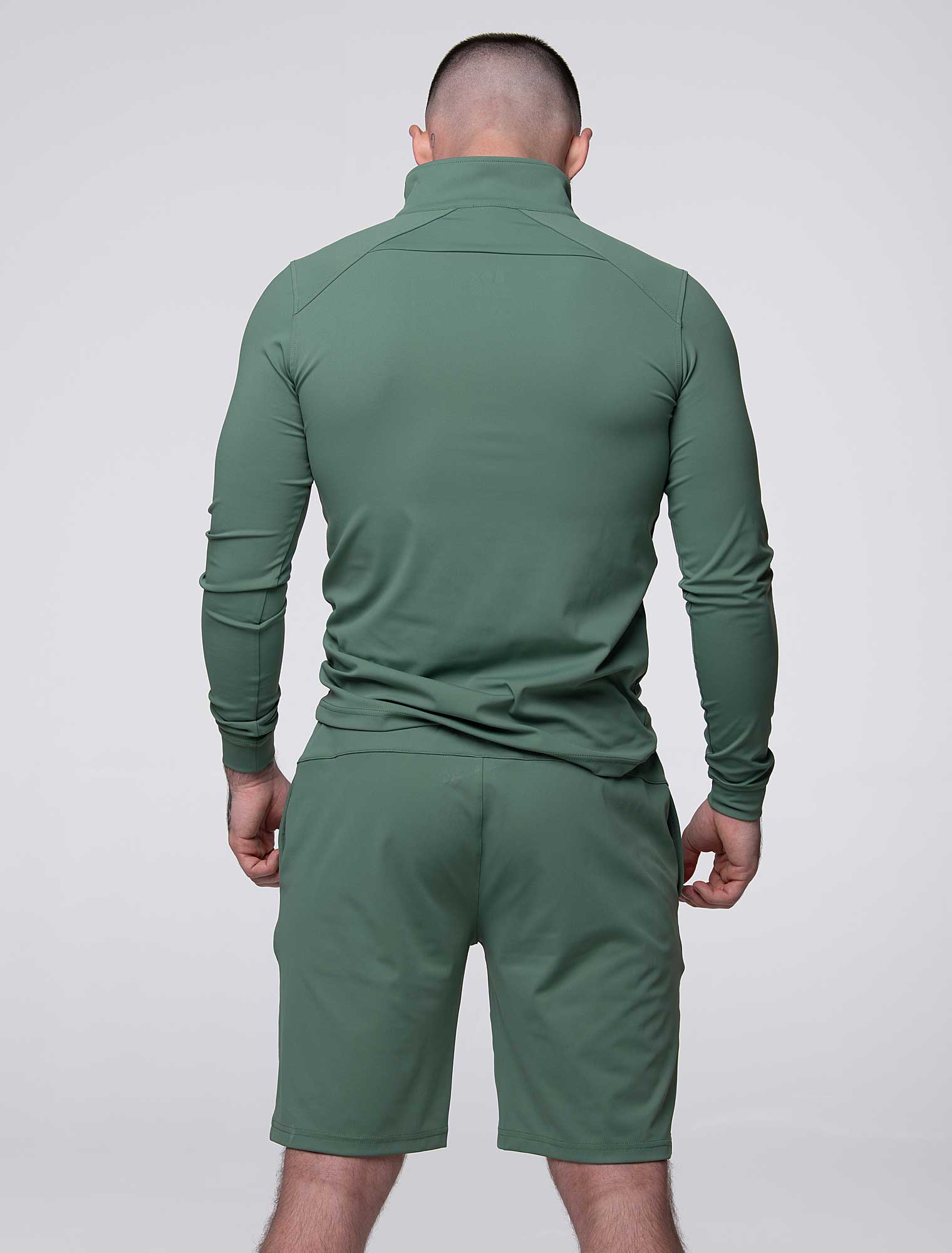 Active Panelled Sports Shorts - Green - Image 5