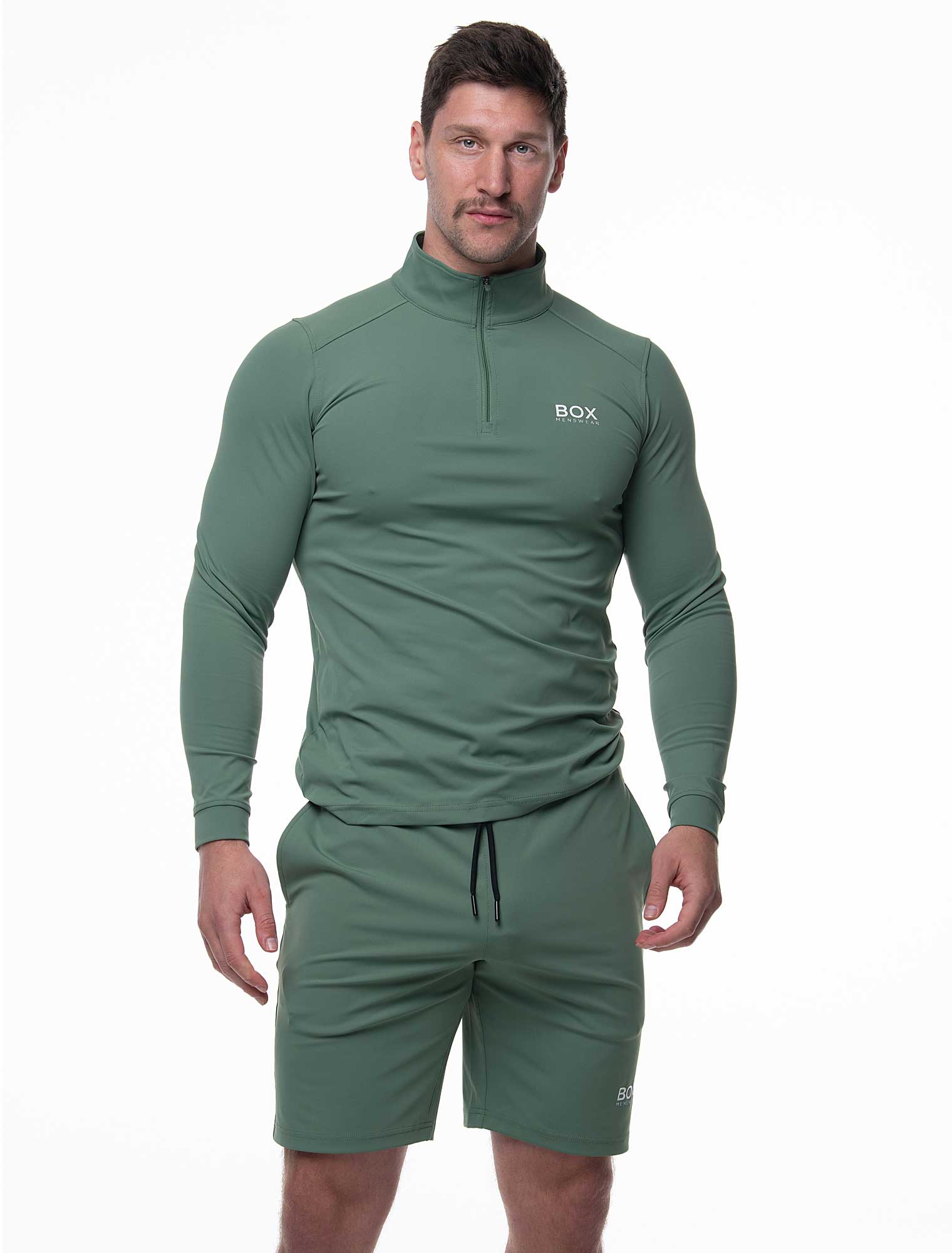 Active Panelled Sports Shorts - Green - Image 6
