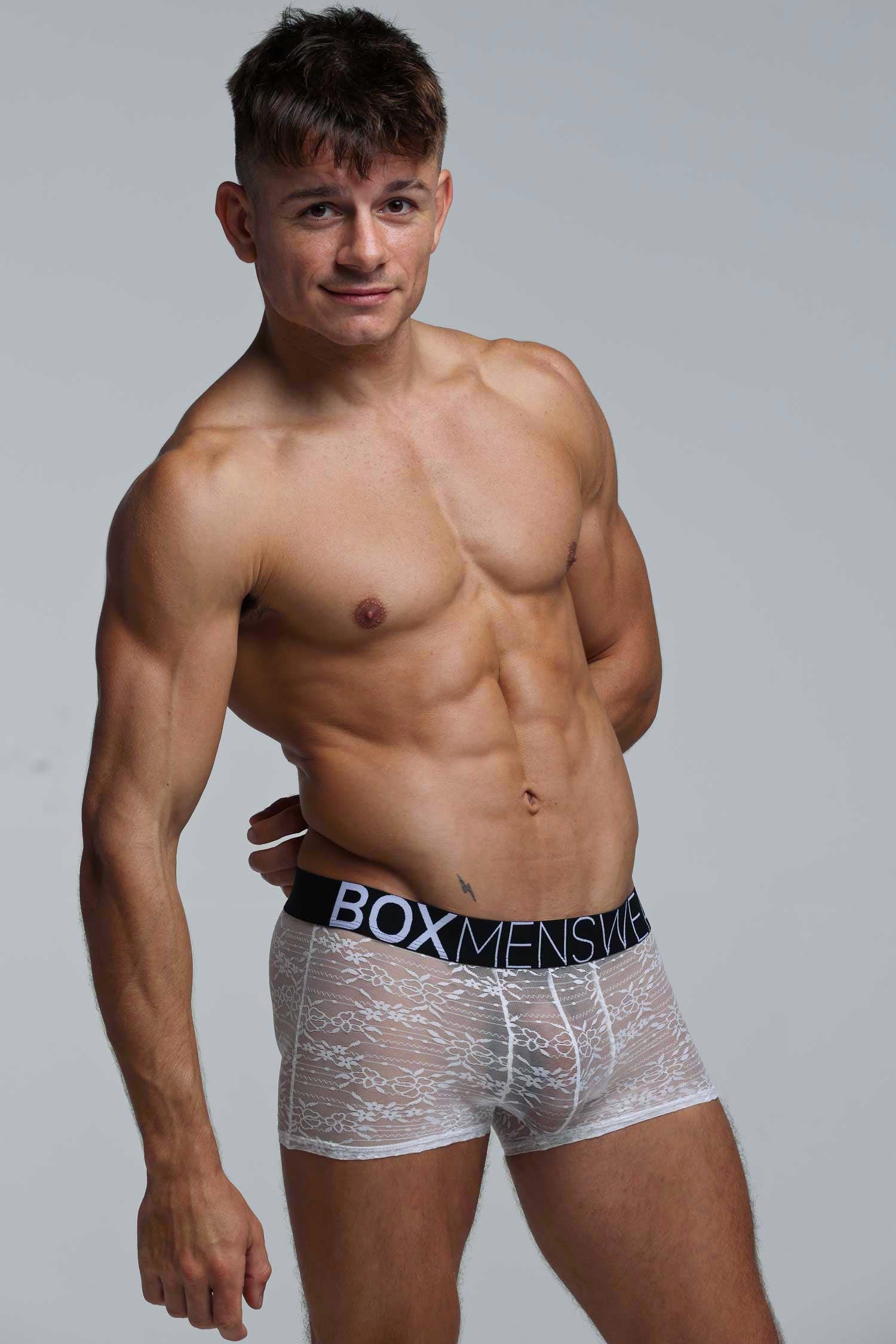 All Over Lace Boxers - White Heat - Image 10