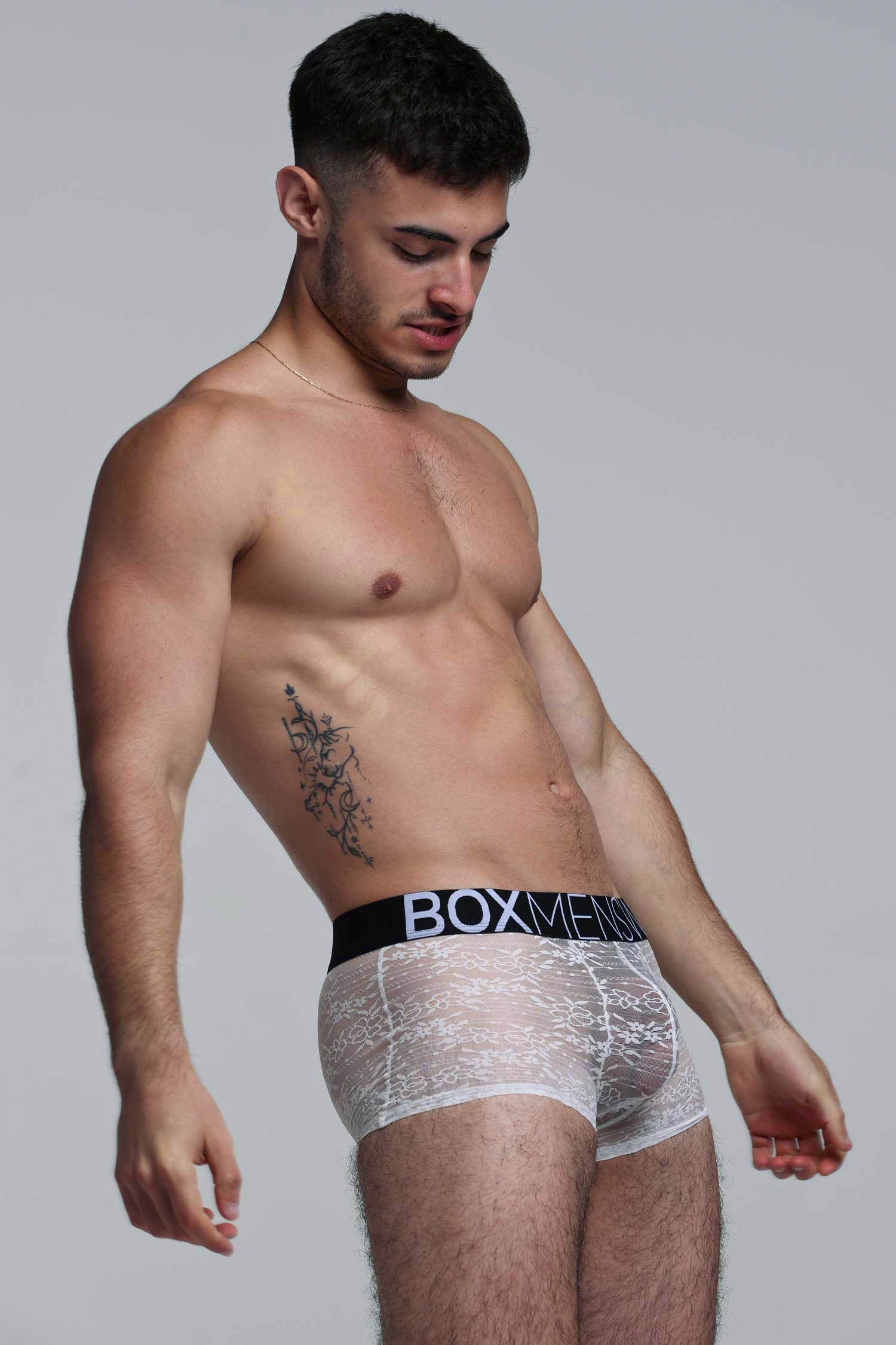 All Over Lace Boxers - White Heat - Image 11