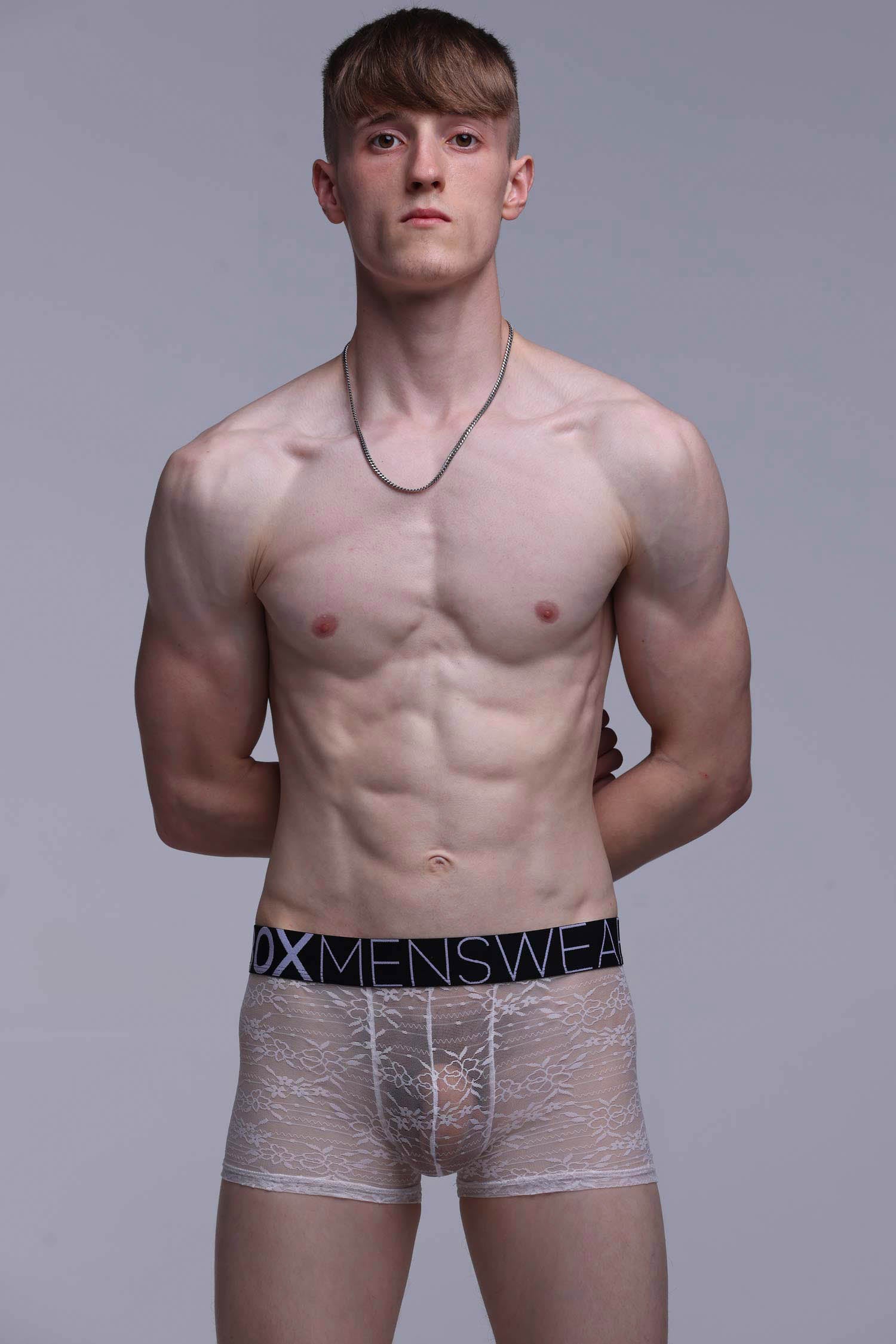 All Over Lace Boxers - White Heat - Image 4