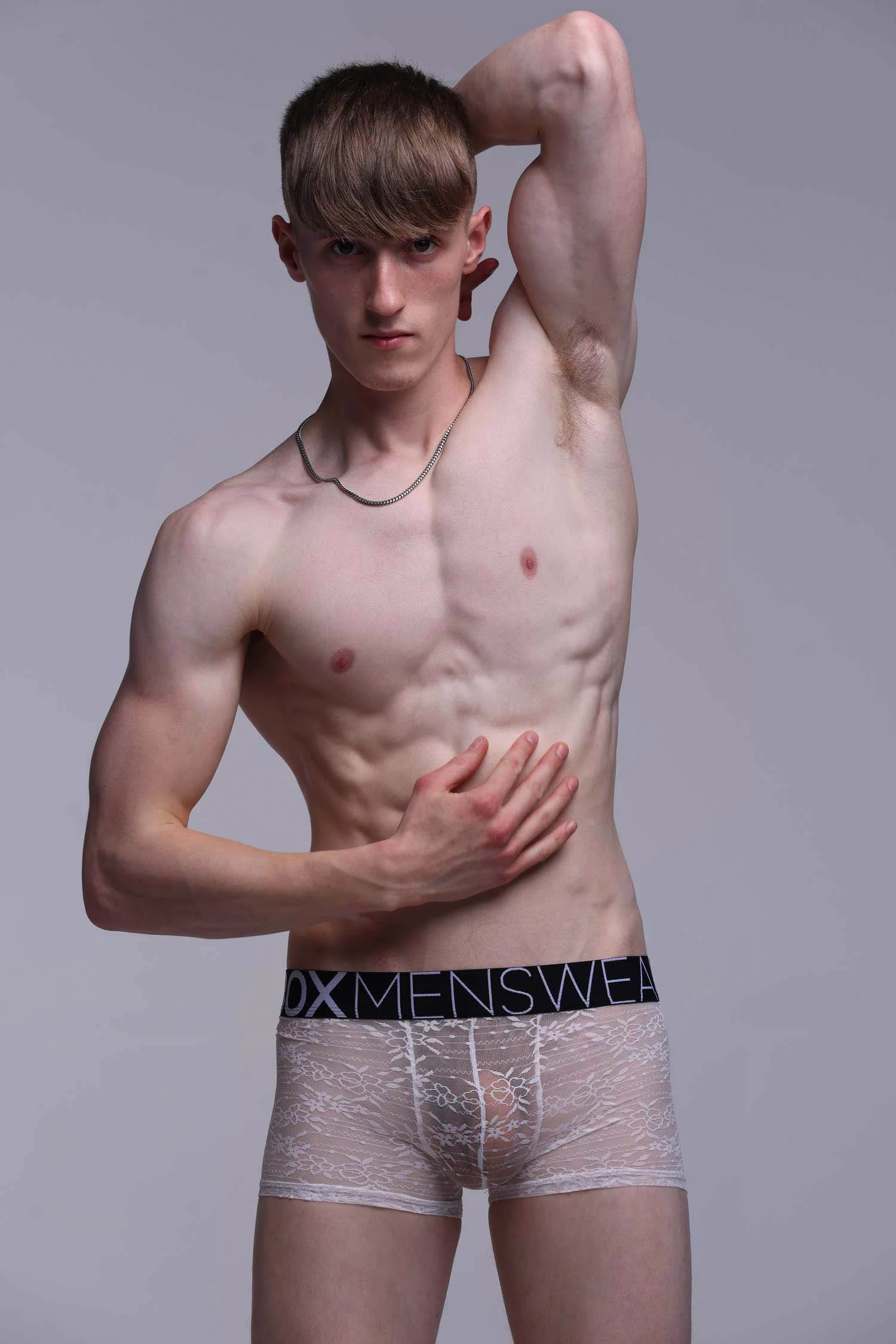 All Over Lace Boxers - White Heat - Image 5