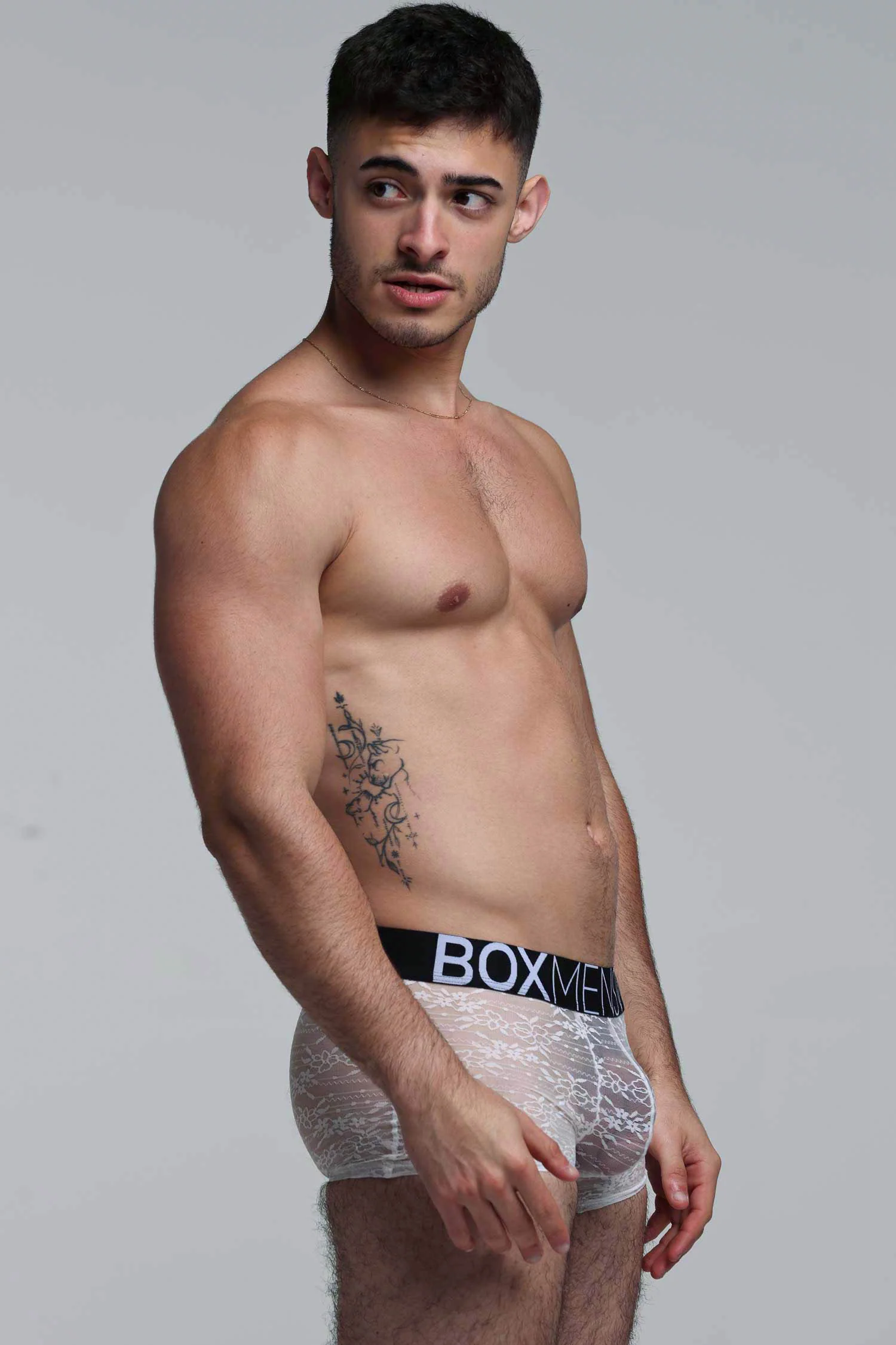 All Over Lace Boxers - White Heat - Image 8