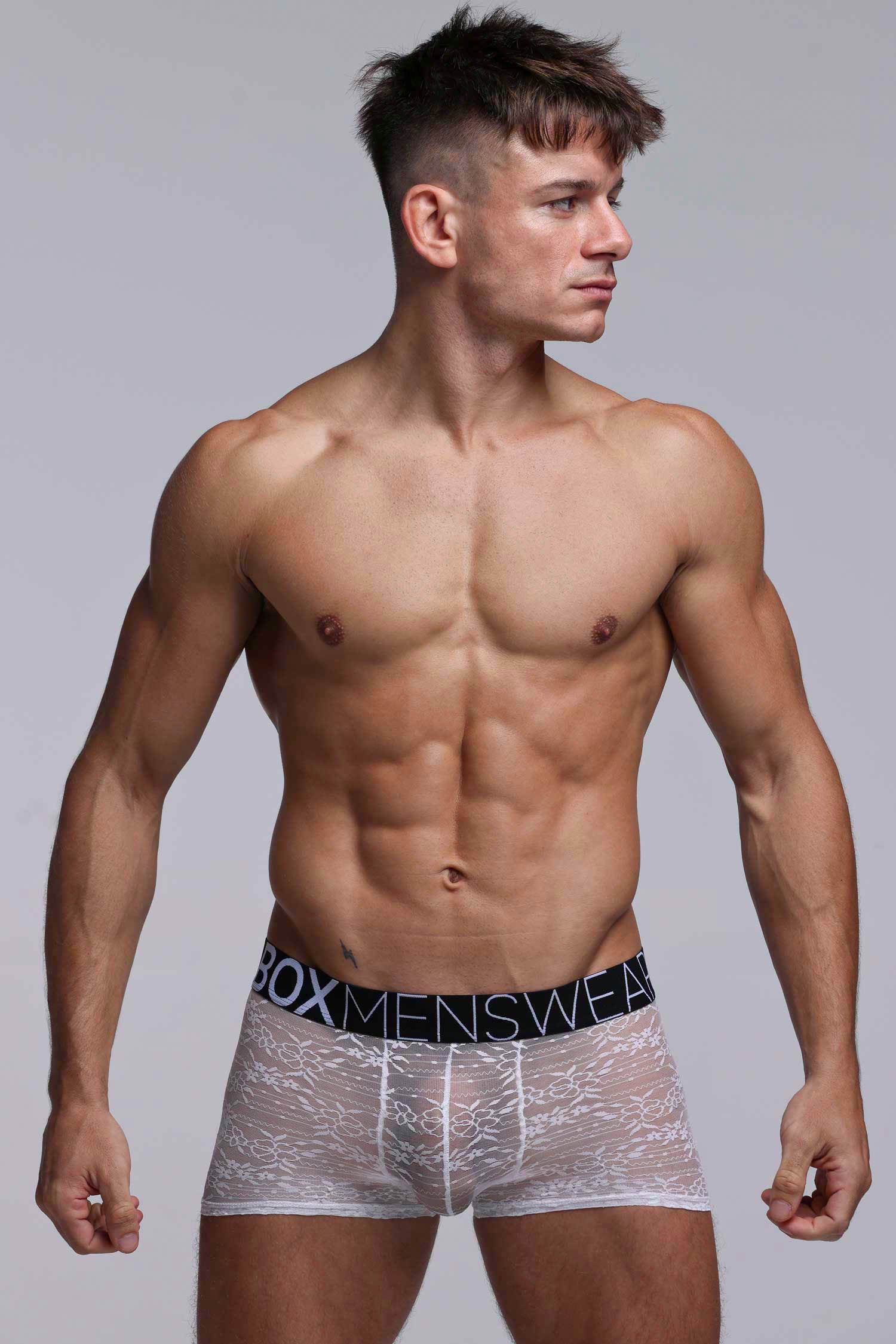 All Over Lace Boxers - White Heat - Image 9