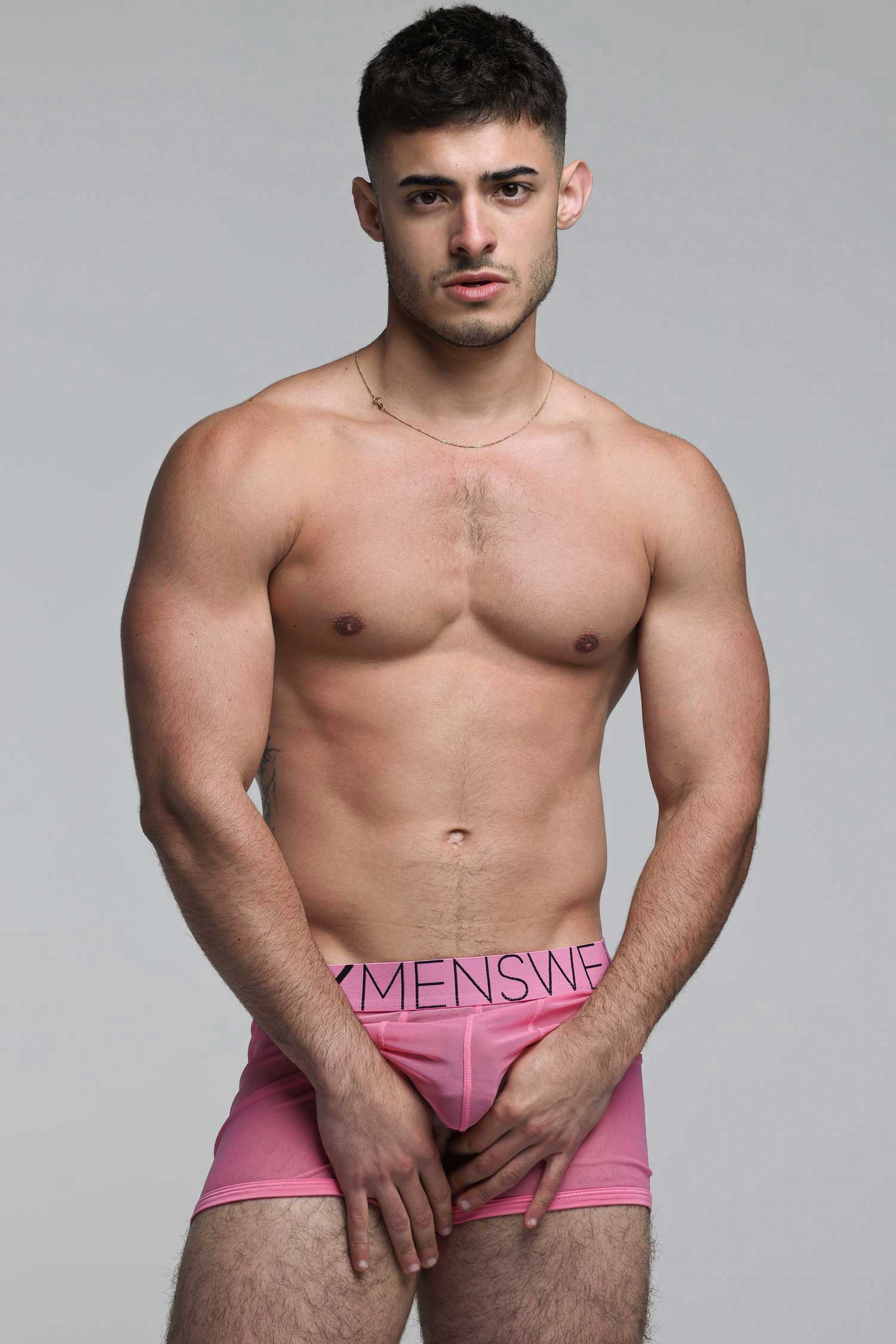 All Over Mesh Boxers - Boyfriend Pink - Image 8