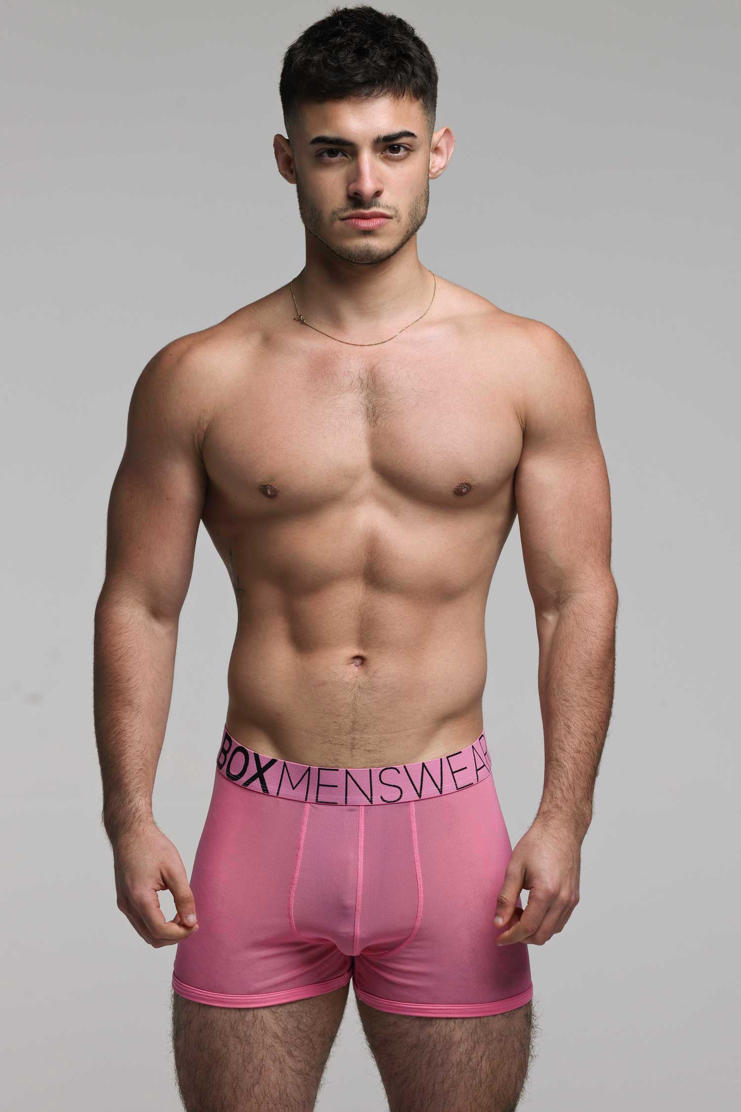 All Over Mesh Boxers - Boyfriend Pink - Image 9