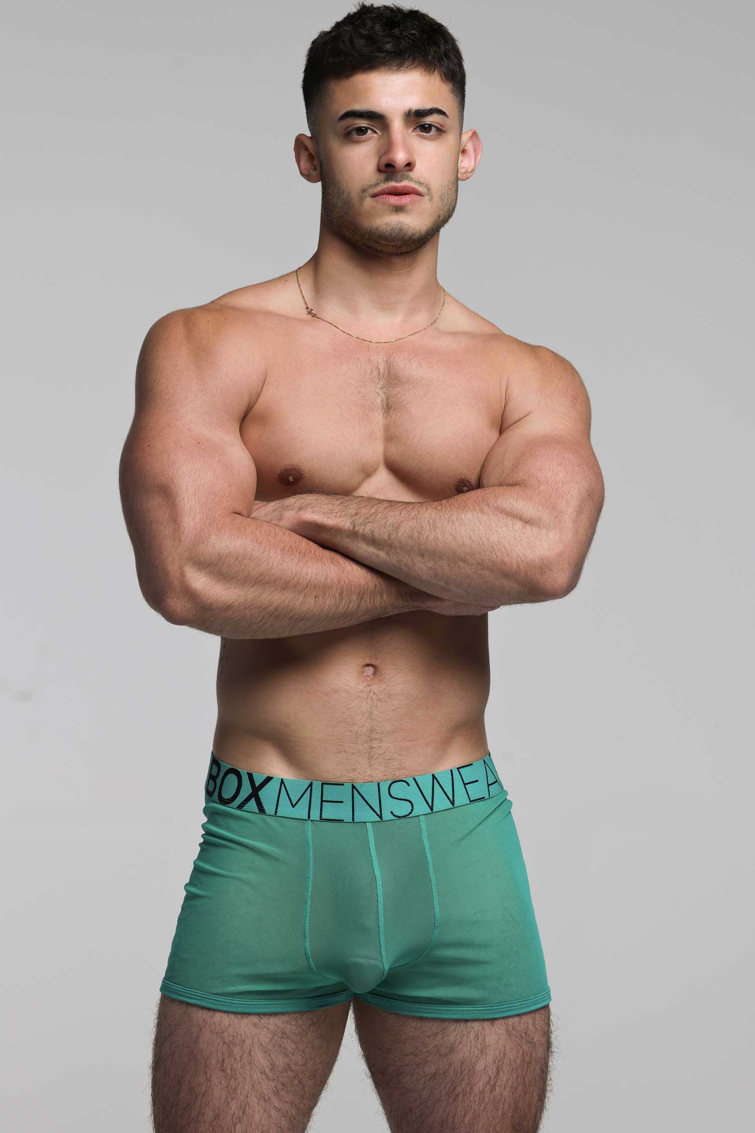 All Over Mesh Boxers - Lucky Lad Green - Image 4