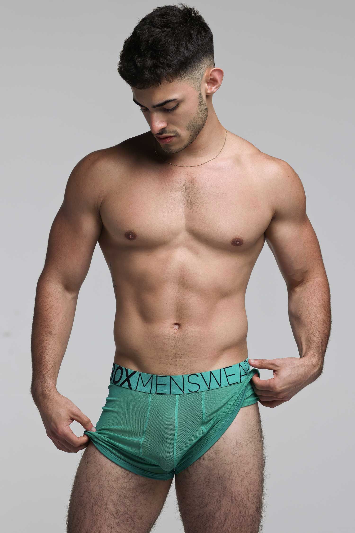 All Over Mesh Boxers - Lucky Lad Green - Image 5
