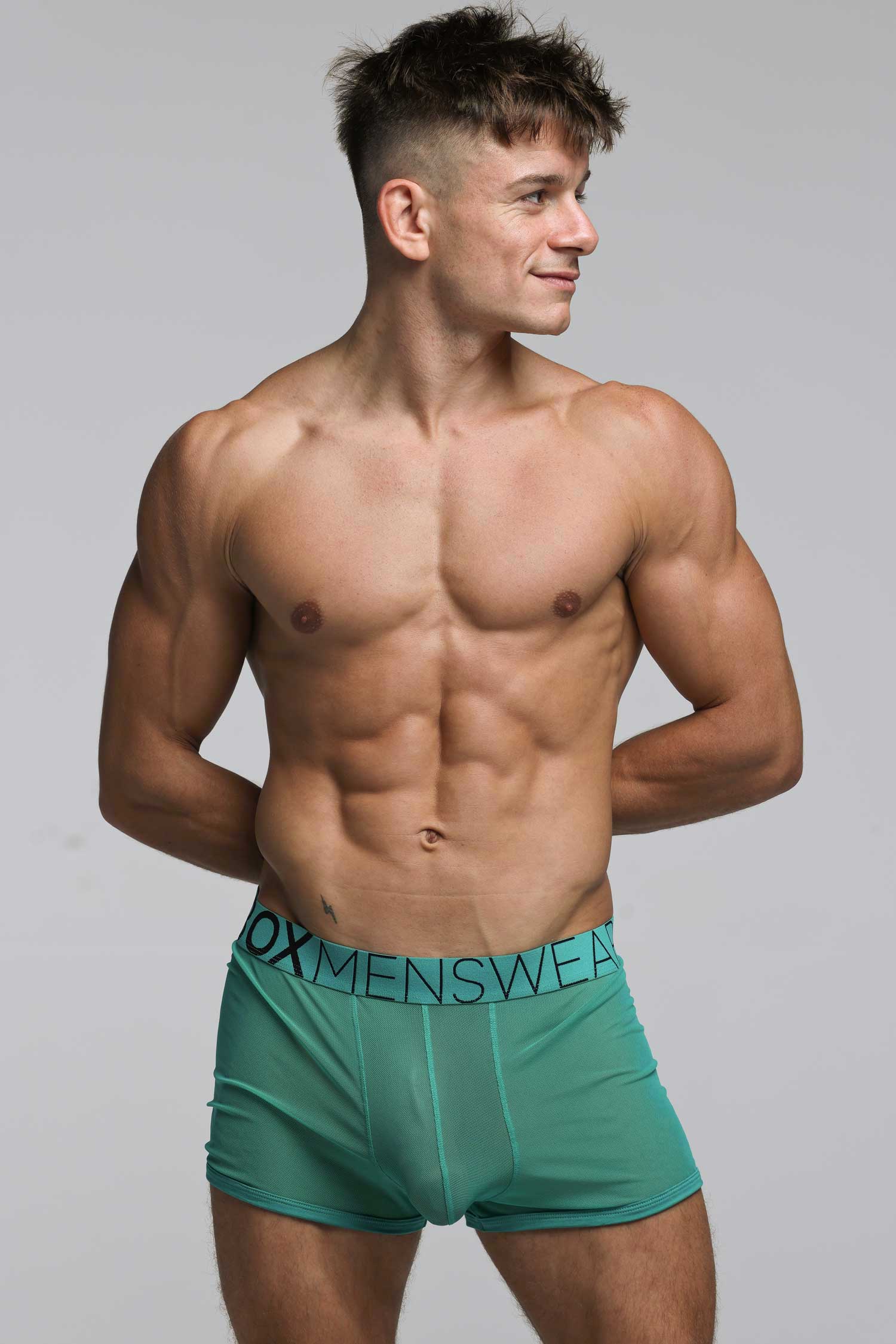 All Over Mesh Boxers - Lucky Lad Green - Image 8