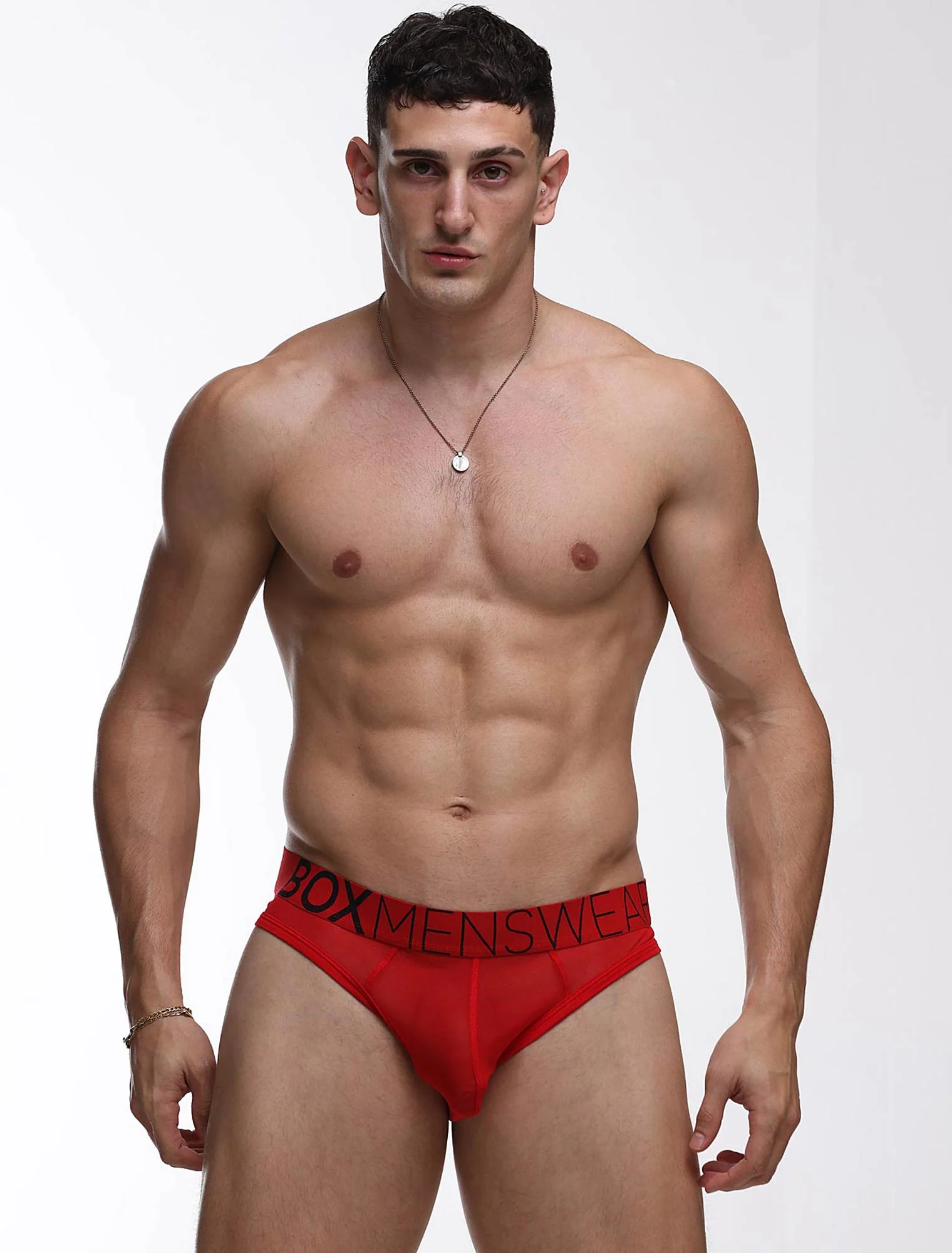 All Over Mesh Briefs - Direct Red - Image 9