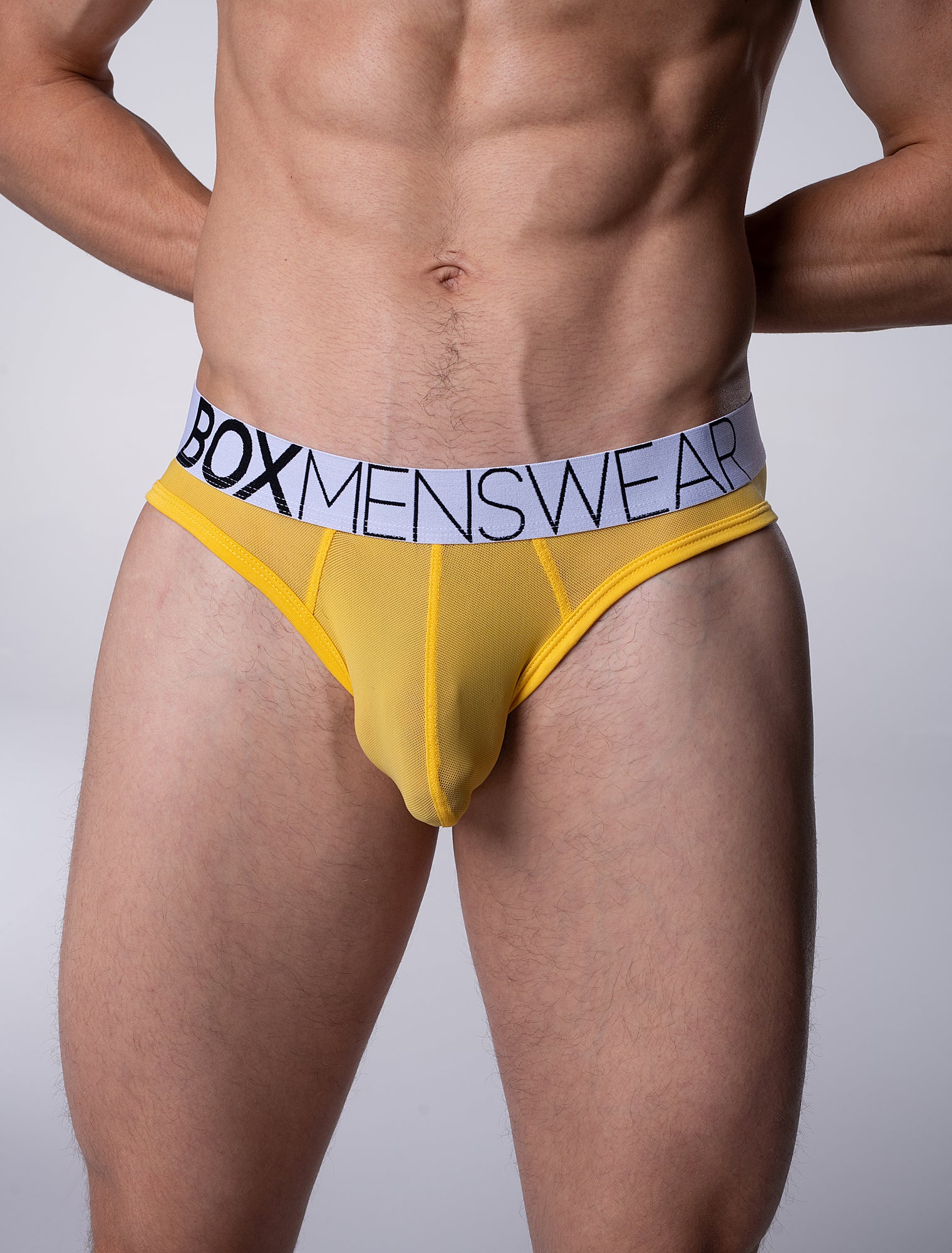 All Over Mesh Briefs - Mellow Yellow - Image 2