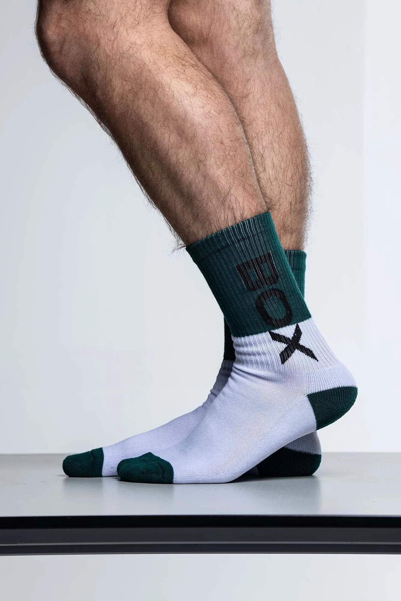 Box Sports Socks - Green Color Block