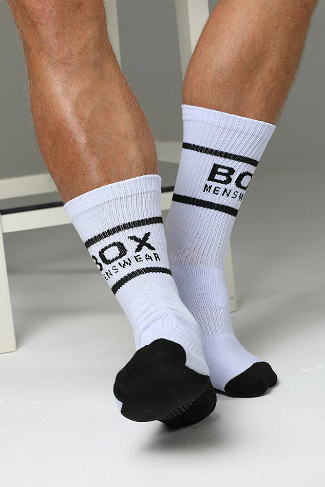 Bright White Lux Sports Socks