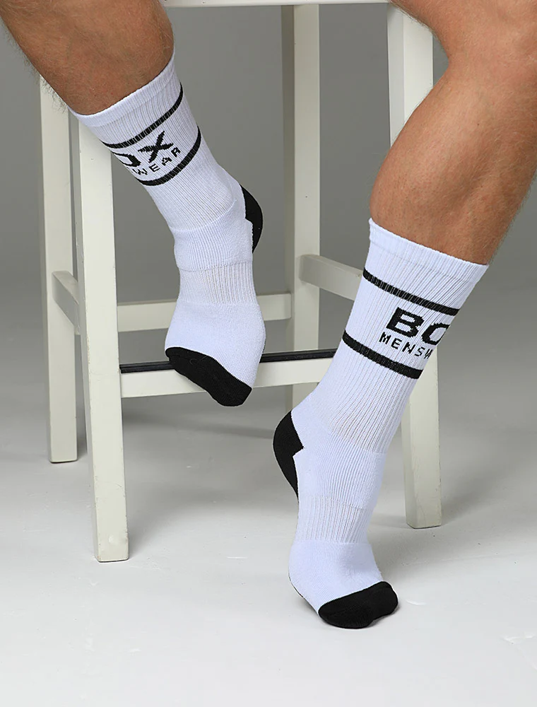 Bright White Lux Sports Socks - Image 2