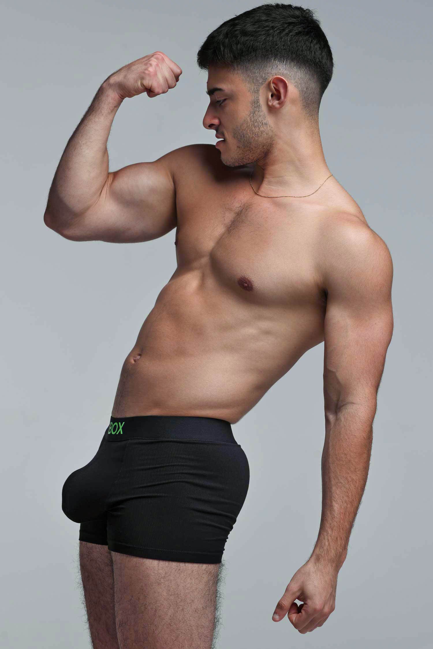 Color Pop Boxers - Black & Green - Image 2