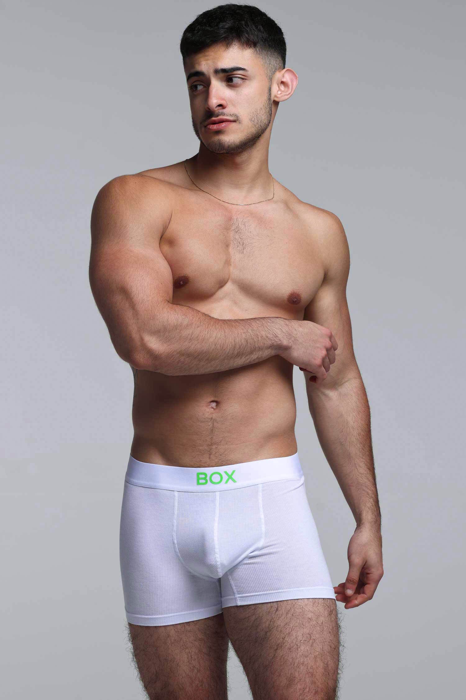 Color Pop Boxers - White & Green - Image 5