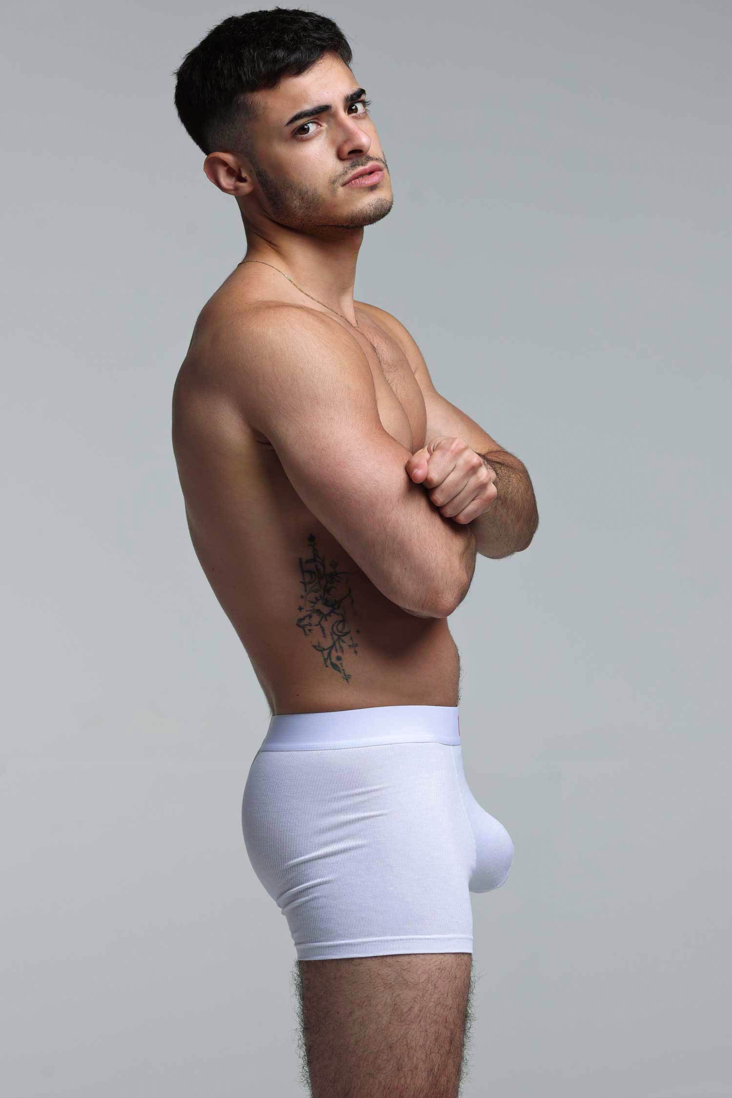 Color Pop Boxers - White & Orange - Image 7