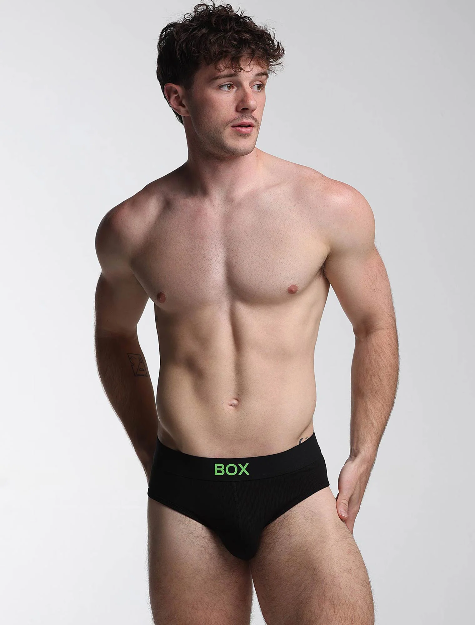 Color Pop Briefs - Black & Green - Image 4