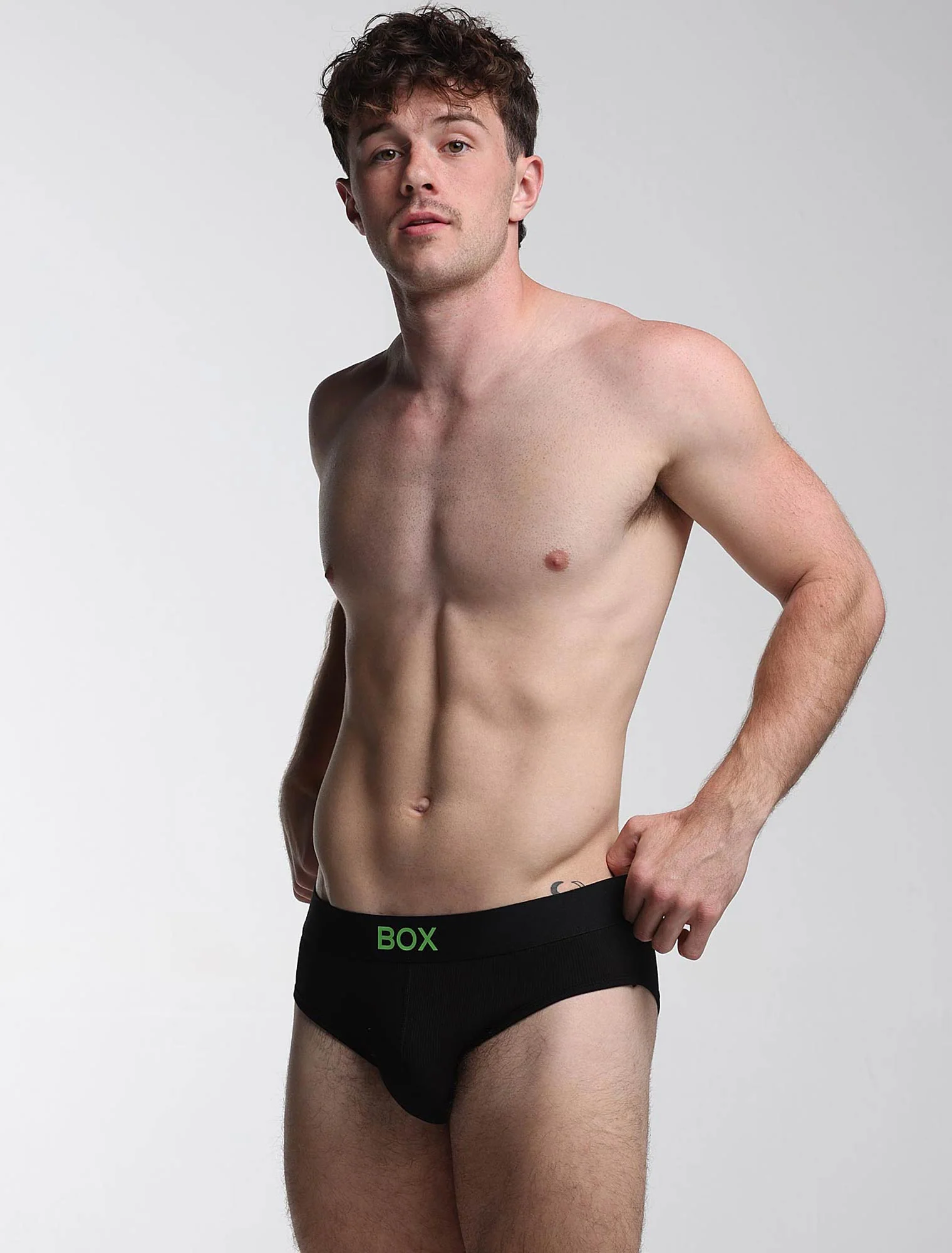 Color Pop Briefs - Black & Green - Image 7
