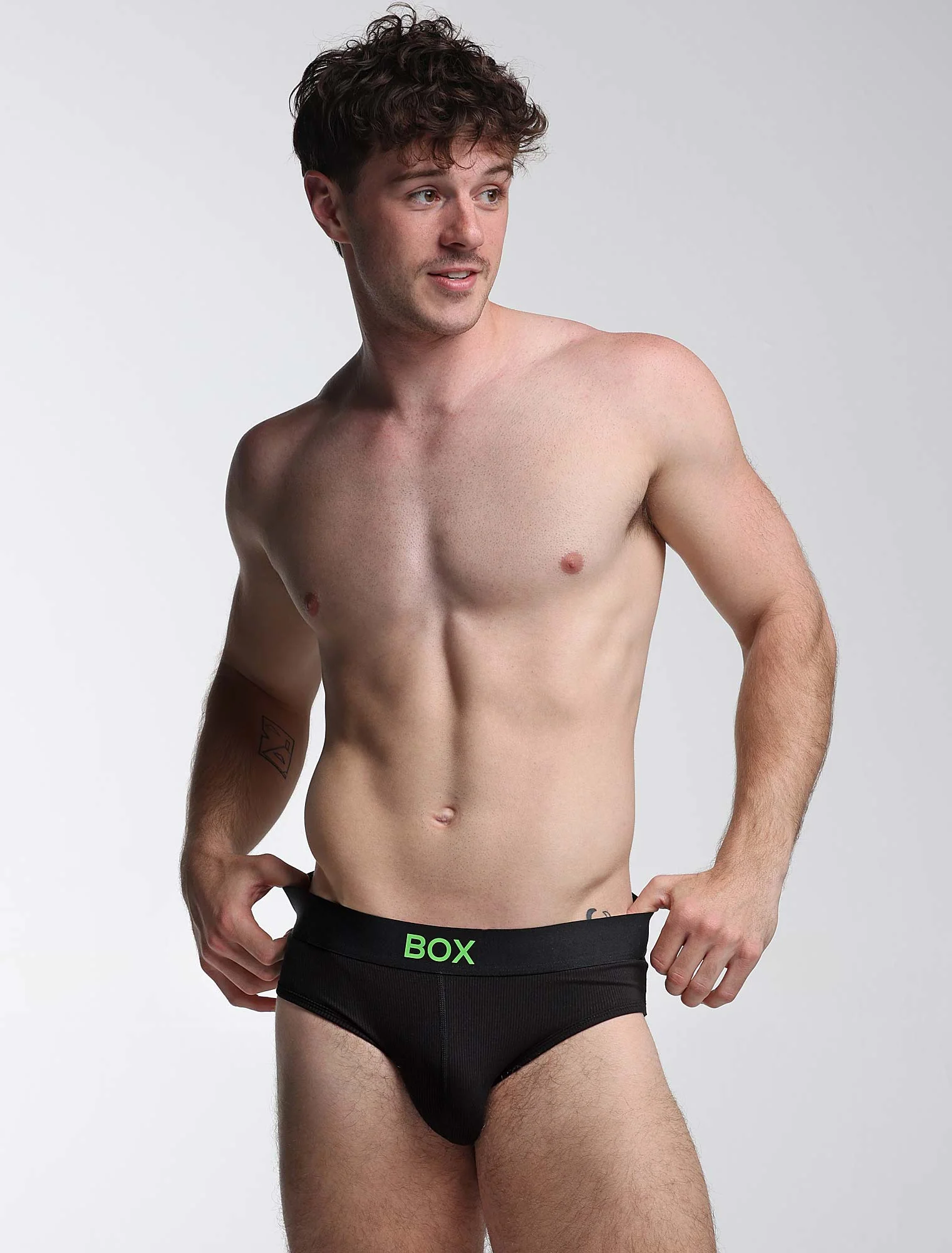 Color Pop Briefs - Black & Green - Image 9