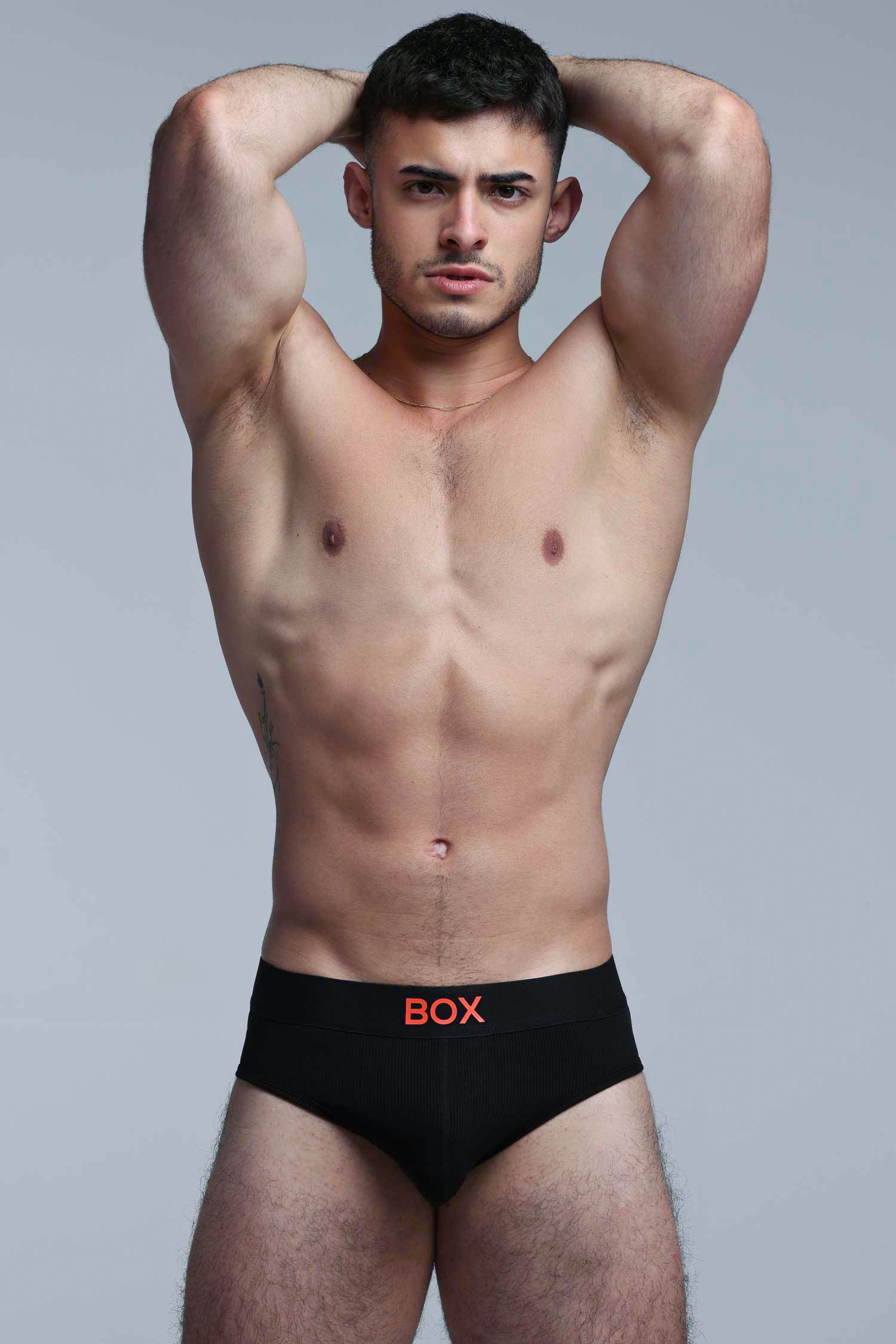 Color Pop Briefs - Black & Orange - Image 2