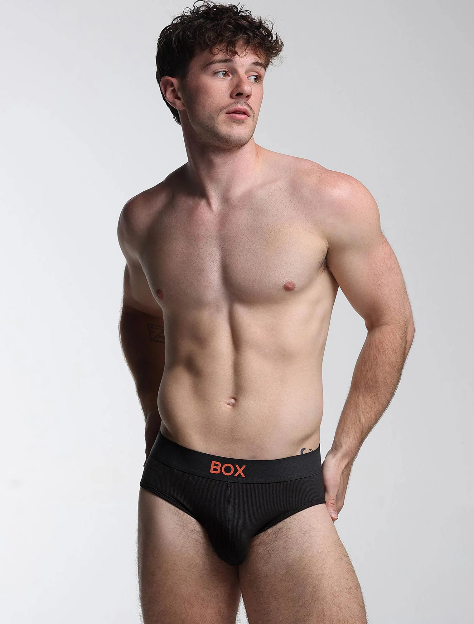 Color Pop Briefs - Black & Orange - Image 3