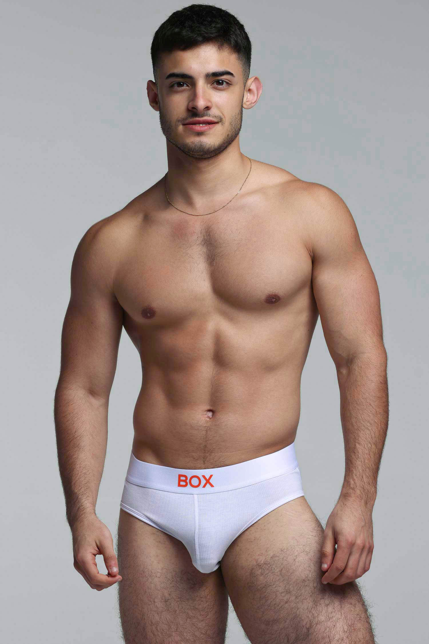 Color Pop Briefs - White & Orange