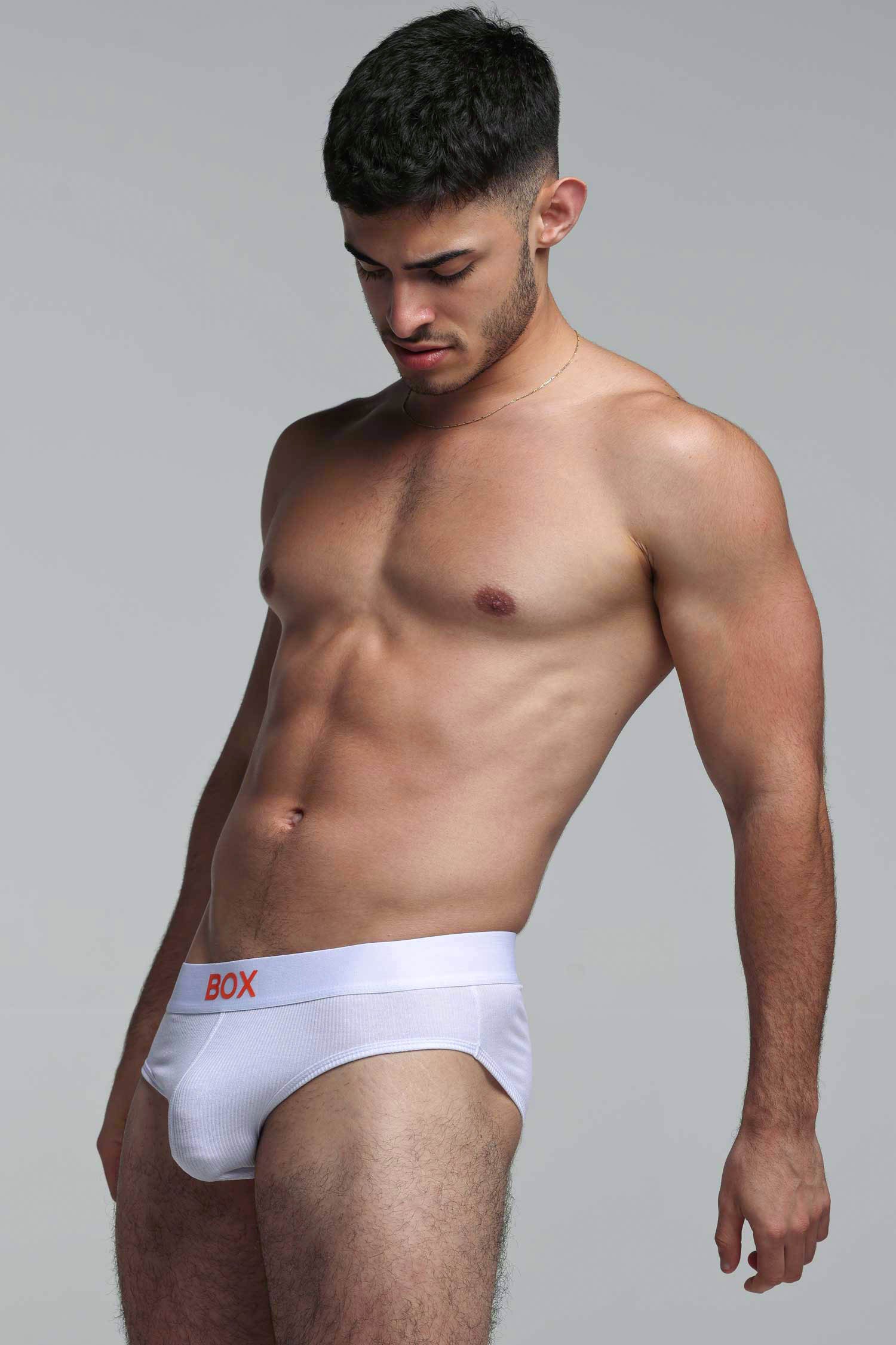Color Pop Briefs - White & Orange - Image 2