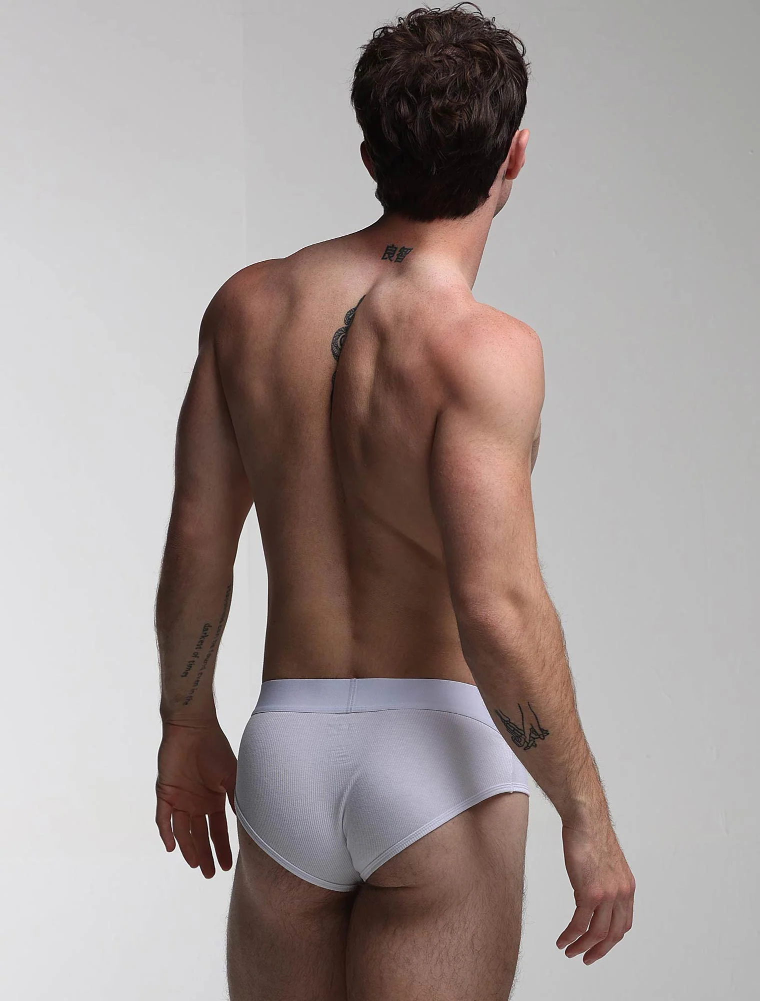 Color Pop Briefs - White & Orange - Image 4