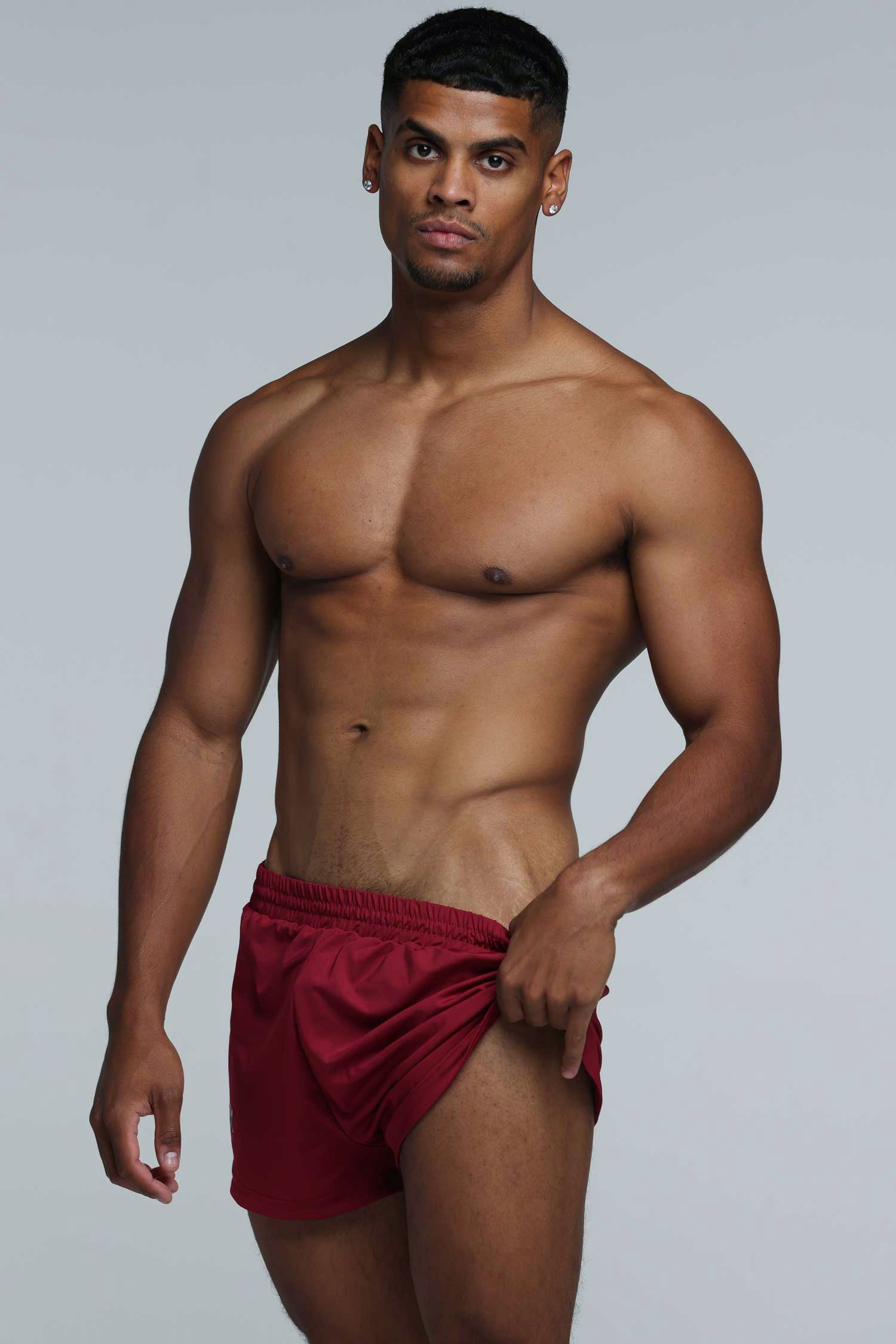 Compound Jock Shorts - Maroon - Image 2
