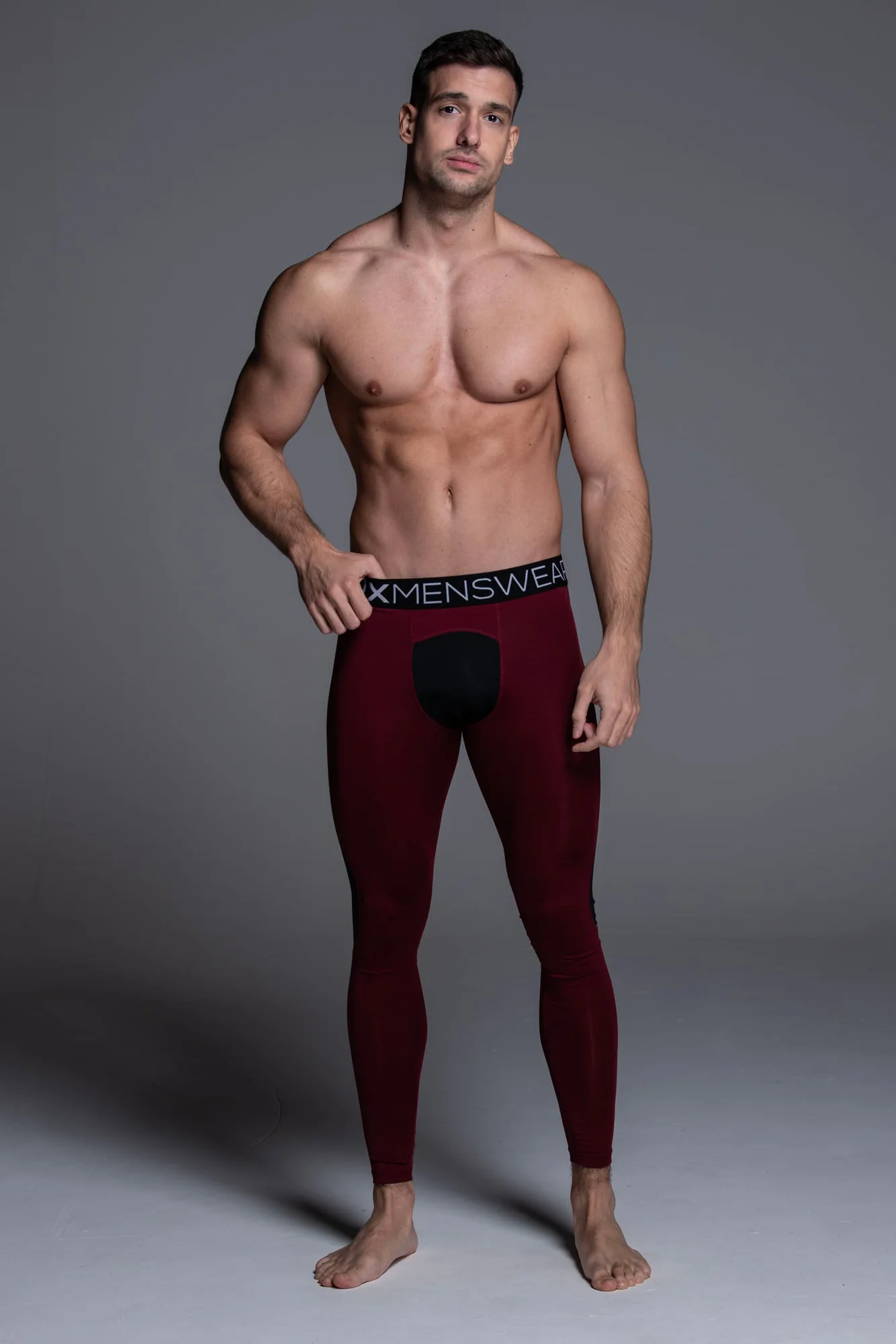 Compression Leggings - Burgundy