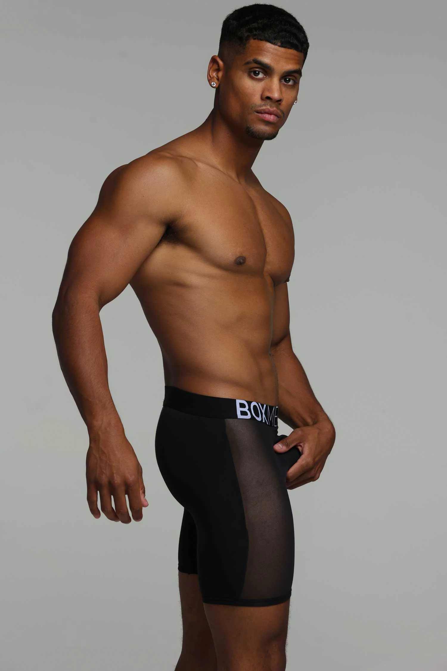 King Fit Mesh Panel - Transparent Crotch: Black - Image 2