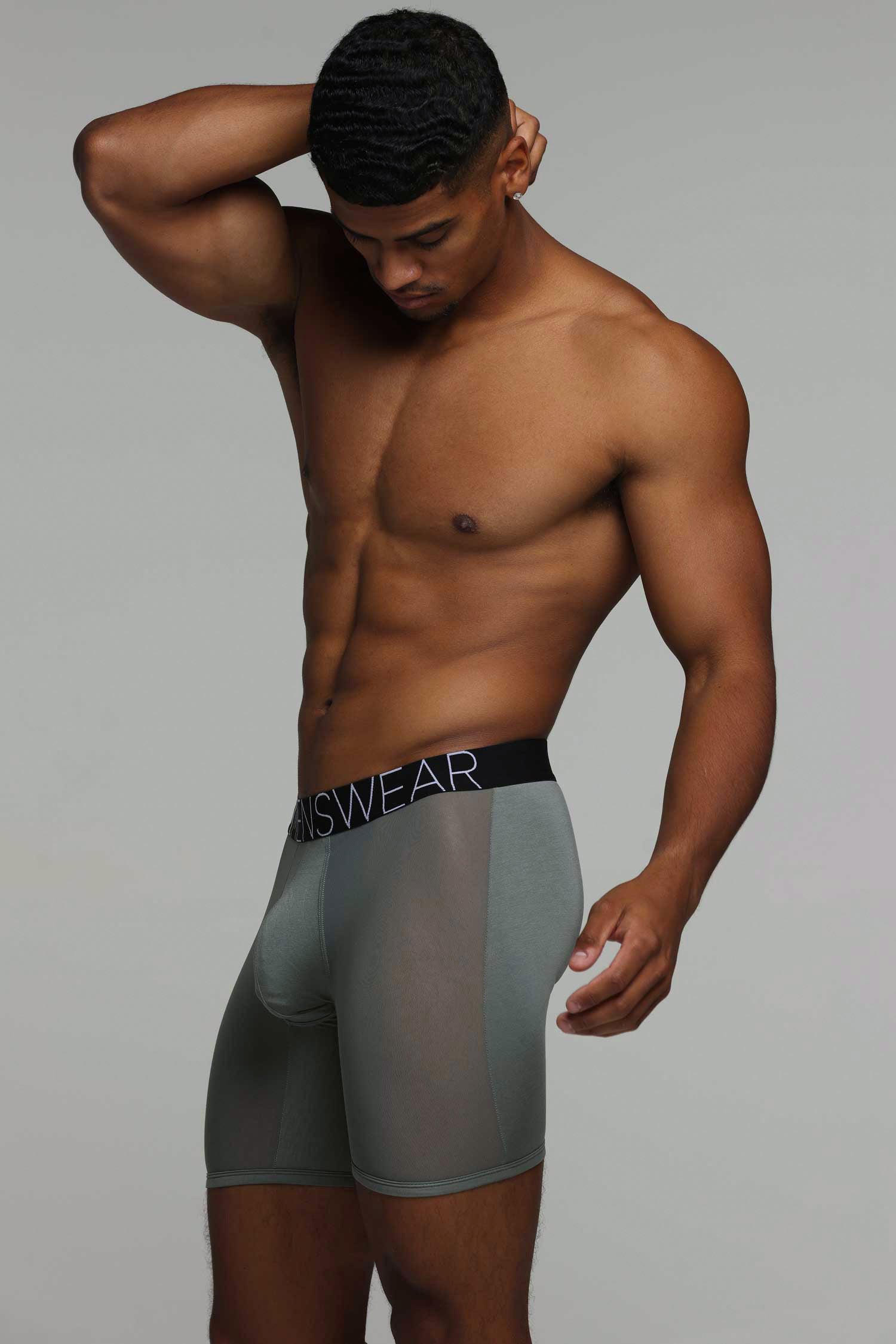 King Fit Mesh Panel - Transparent Crotch: Gun Metal Grey - Image 7
