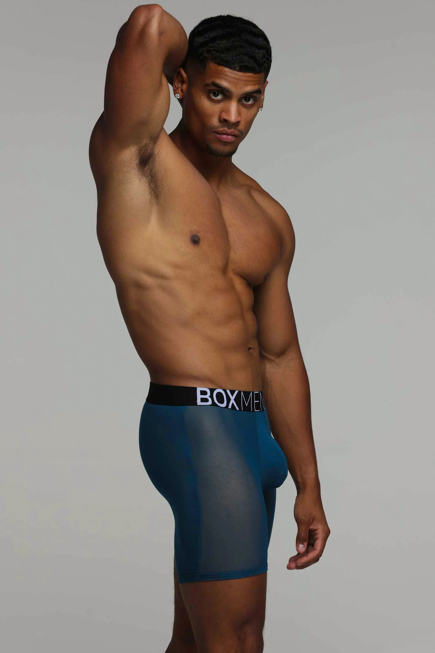 King Fit Mesh Panel - Transparent Crotch: Legion Blue - Image 3