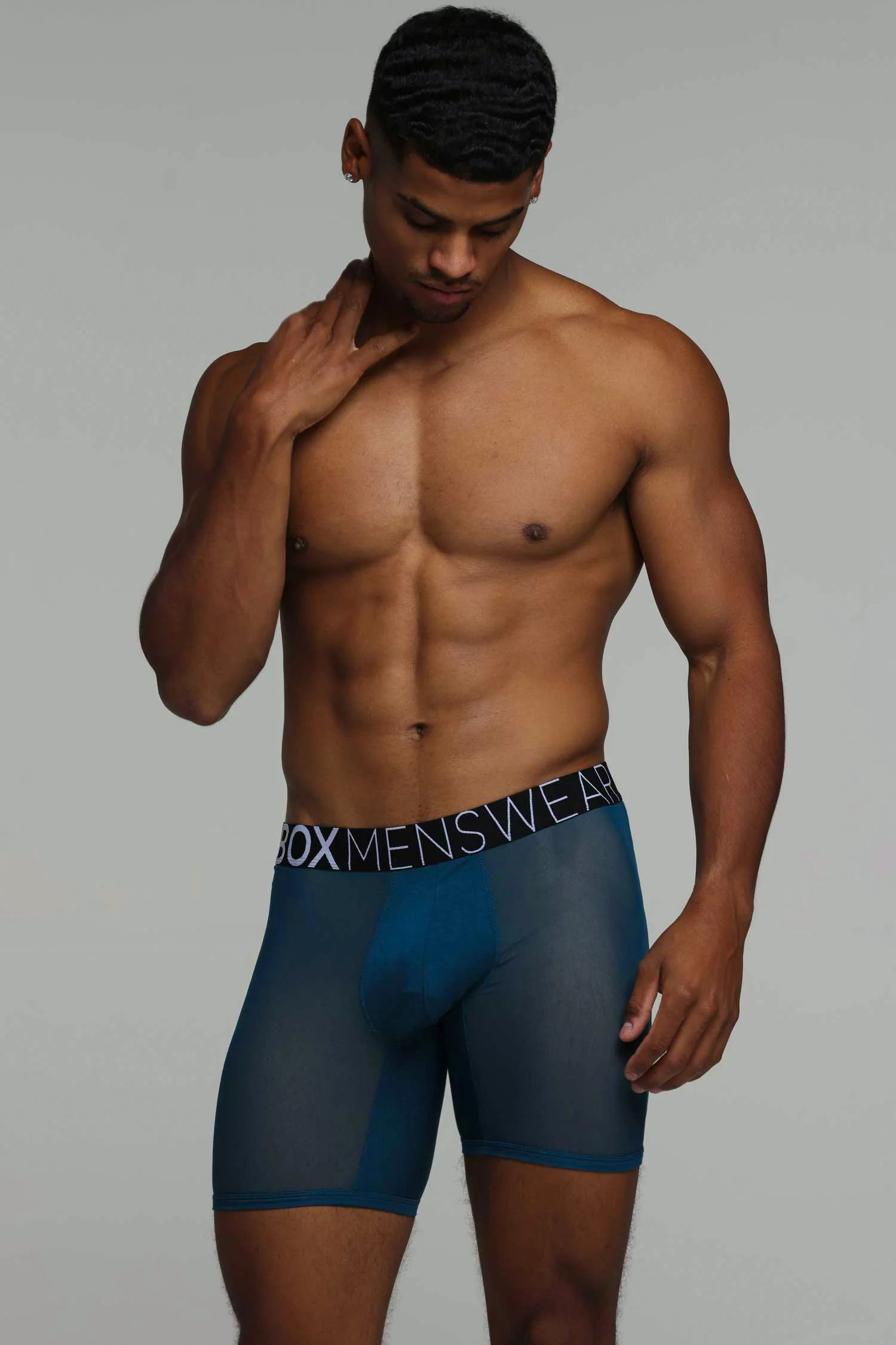 King Fit Mesh Panel - Transparent Crotch: Legion Blue - Image 6