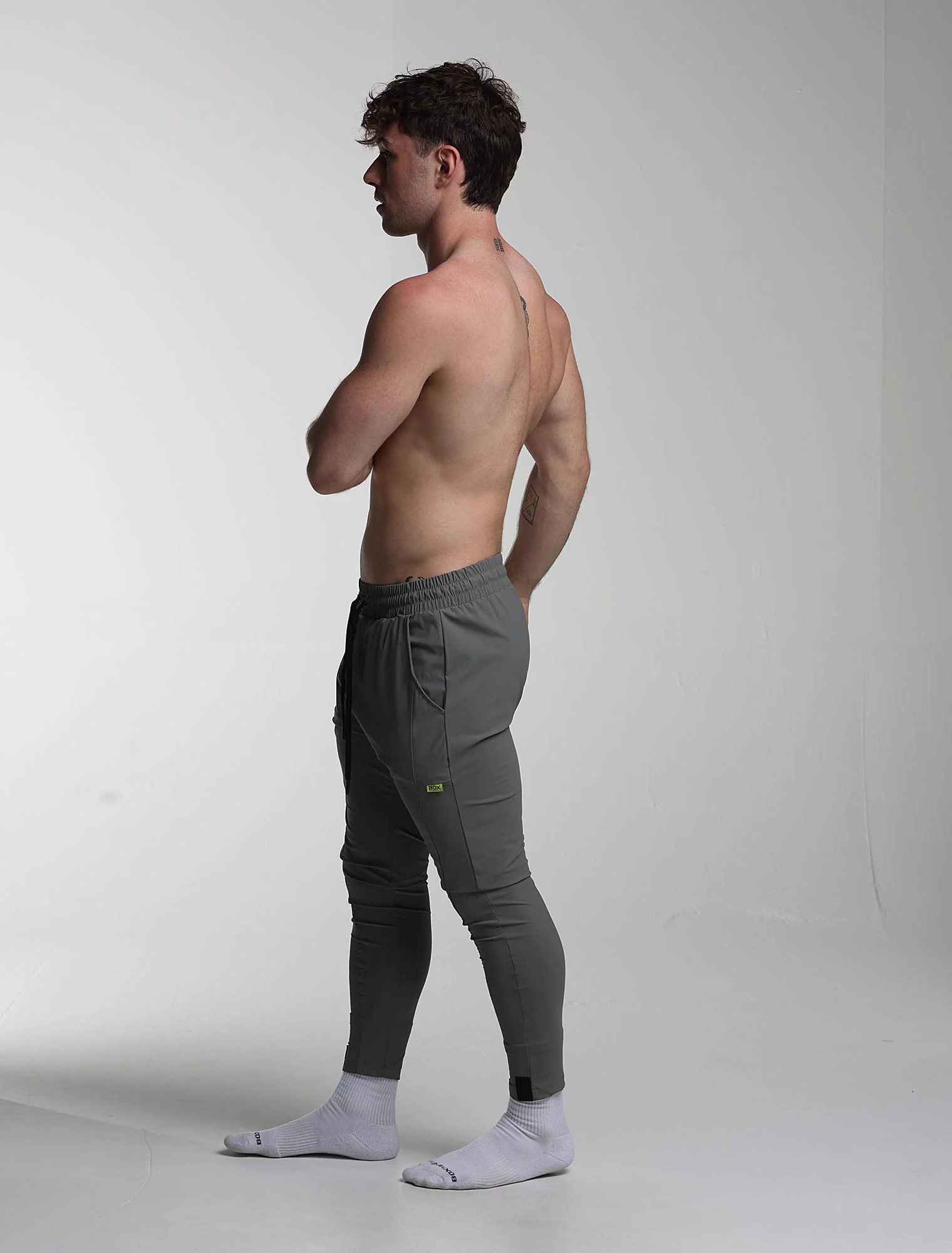 V2 Active Panelled Joggers - Slate Grey - Image 3
