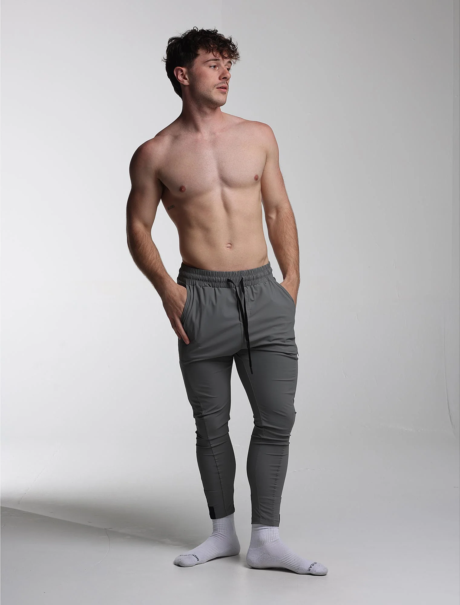 V2 Active Panelled Joggers - Slate Grey - Image 7