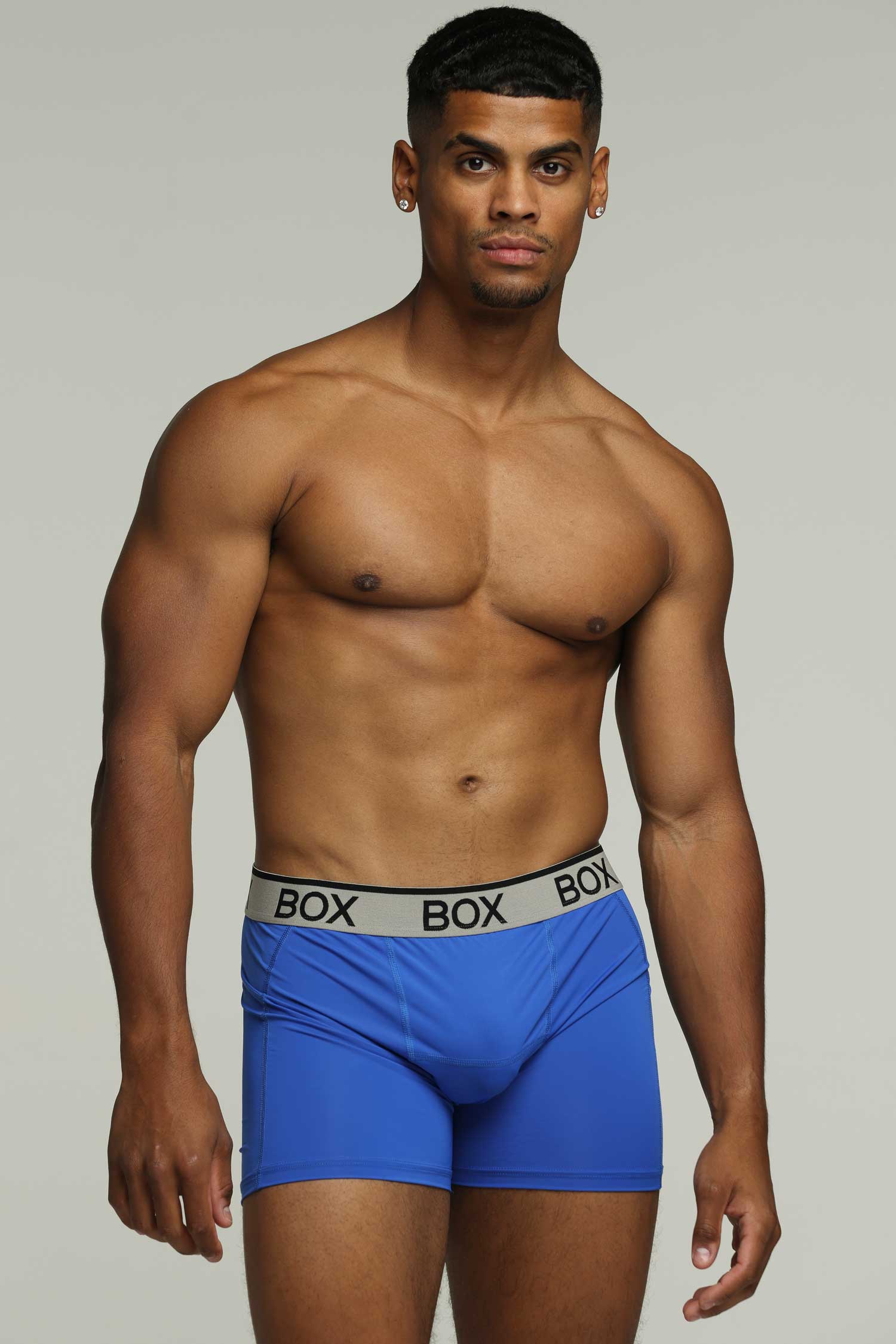 Mens Sports Boxers - Turbo Blue - Image 3