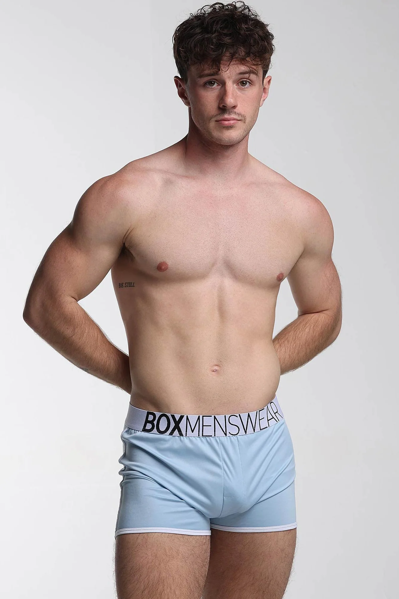 Mens Sports Loose Fit Boxers - Blue Collar