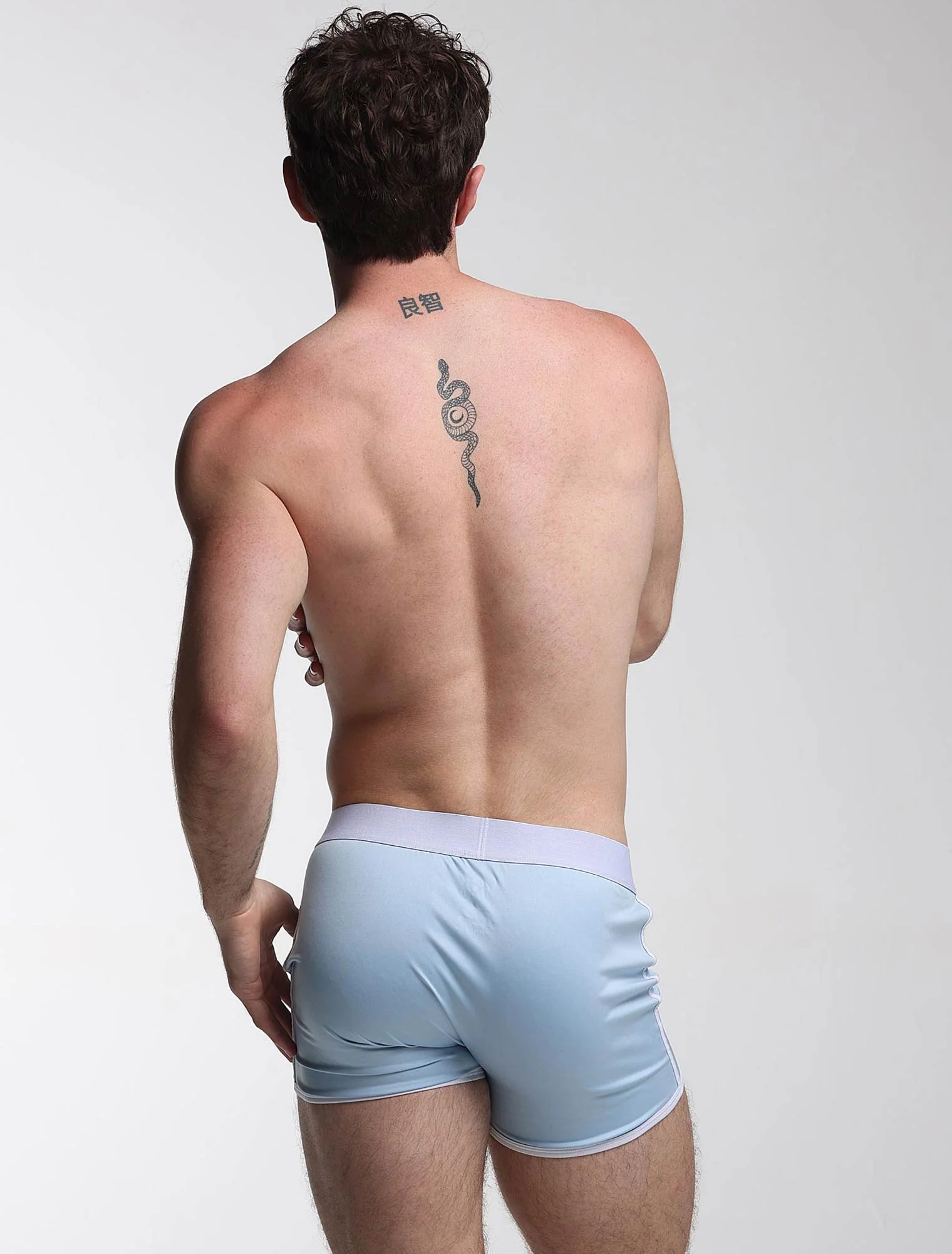 Mens Sports Loose Fit Boxers - Blue Collar - Image 2