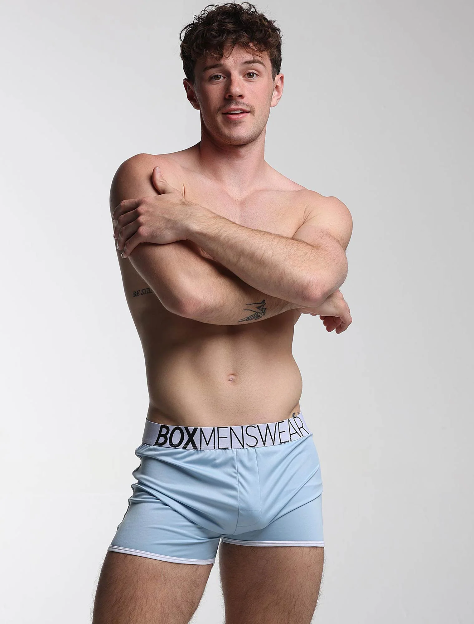 Mens Sports Loose Fit Boxers - Blue Collar - Image 3