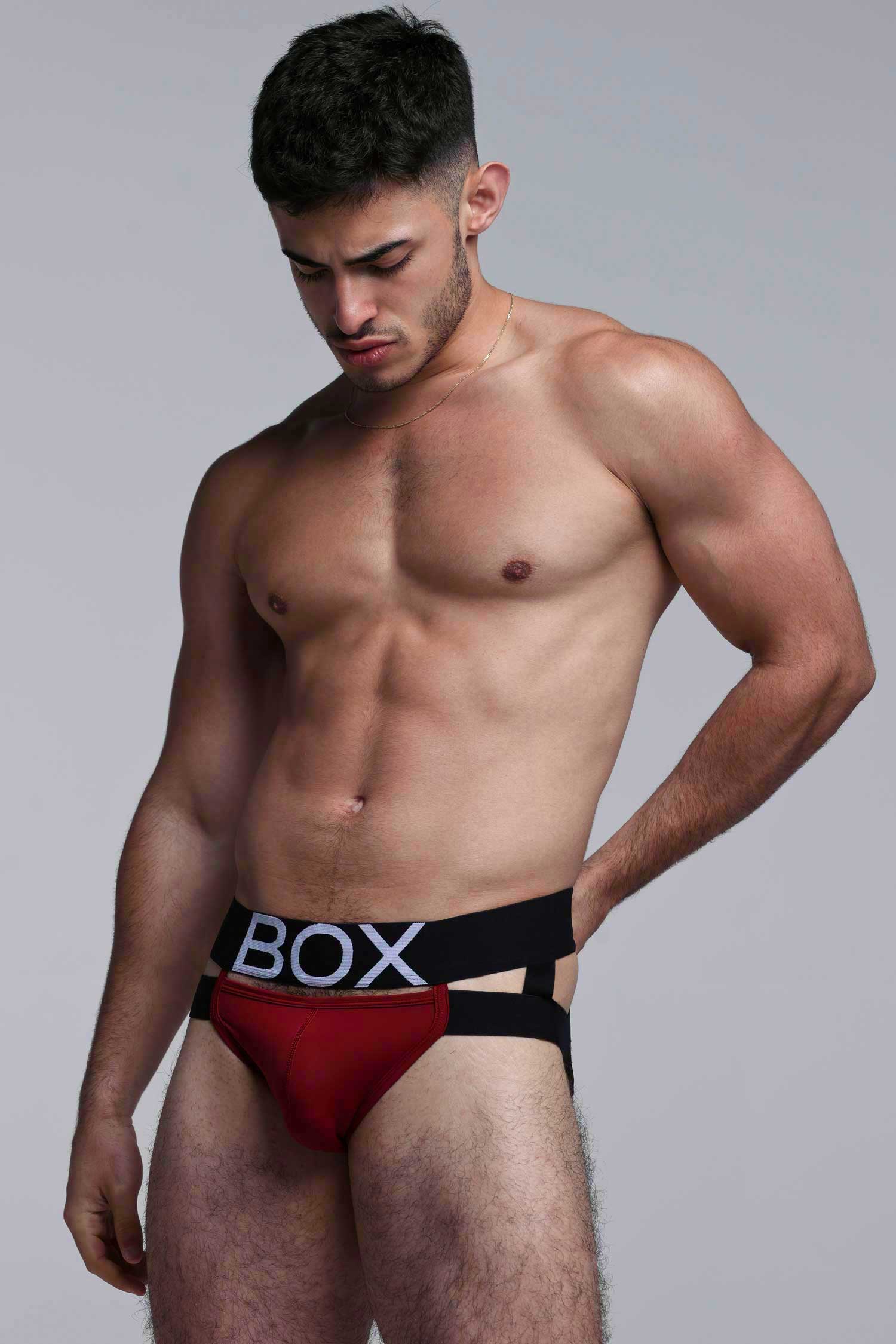 Mens Suspender Jockstrap 3.0 : With Bounce - Burgundy - Image 11