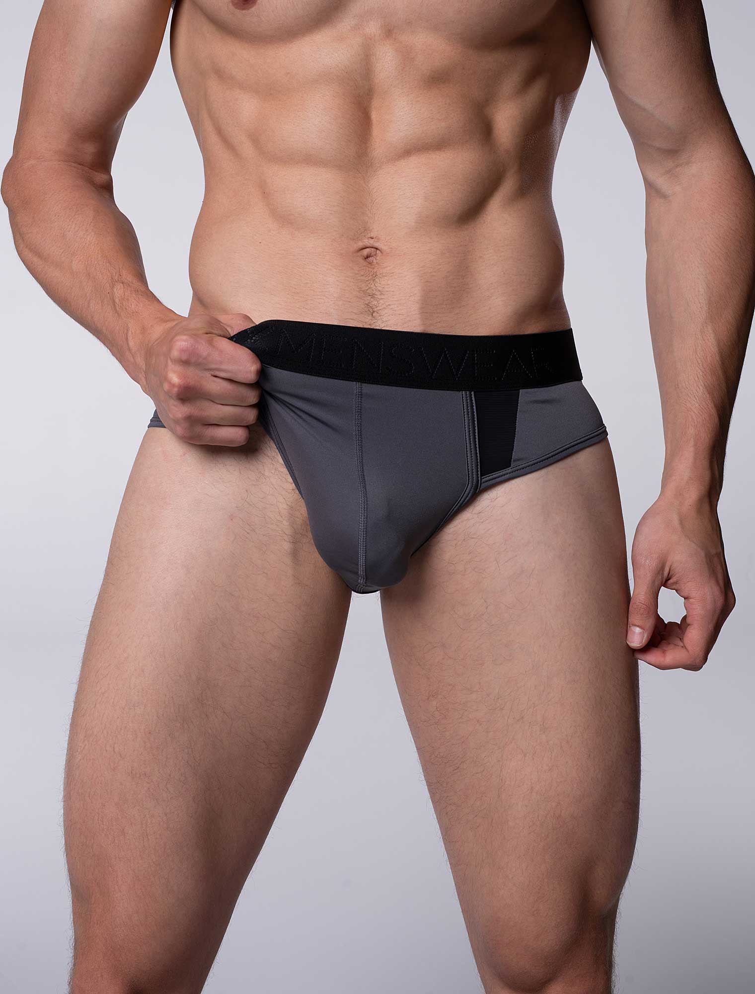 Motion Mesh Briefs - Grey - Image 2