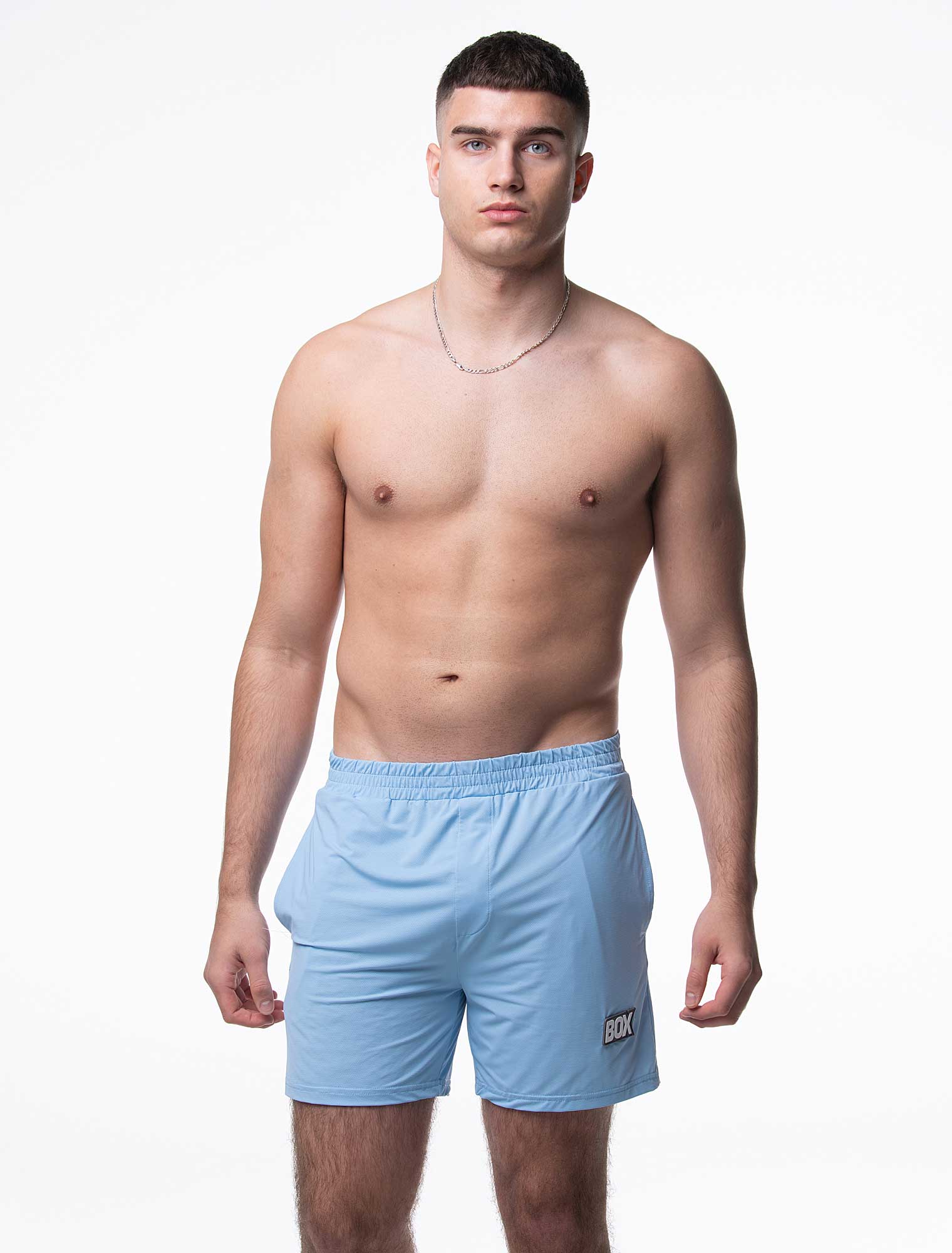 Mesh Soccer Shorts - Back 4 Blue - Image 10